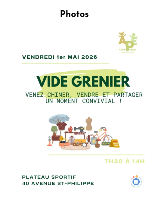 Vide grenier Saint-Philippe