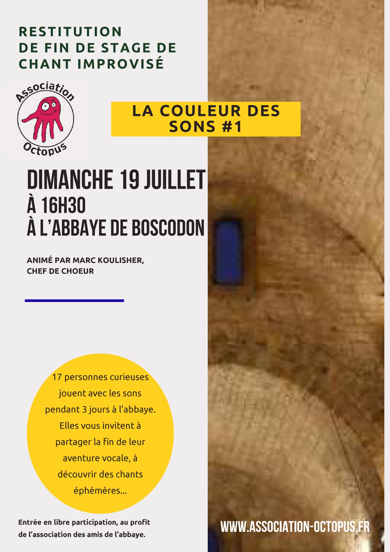 Restitution publique de fin de stage de chant 