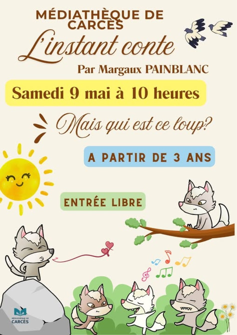 Lecture d'un conte : Mais qui est ce loup ? (enfants � partir de 3 ans)