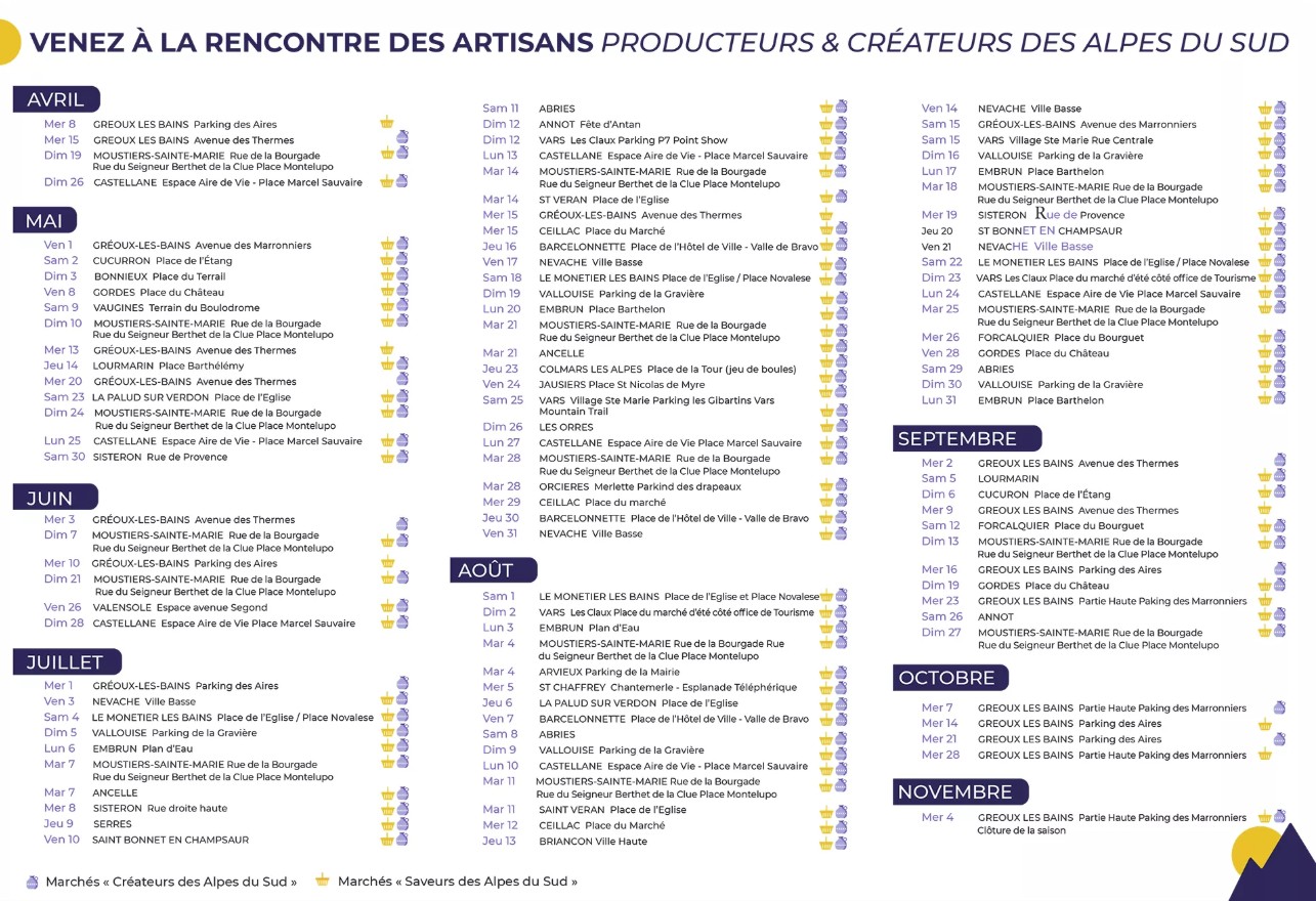March� Artisanat et Saveurs des Alpes du Sud