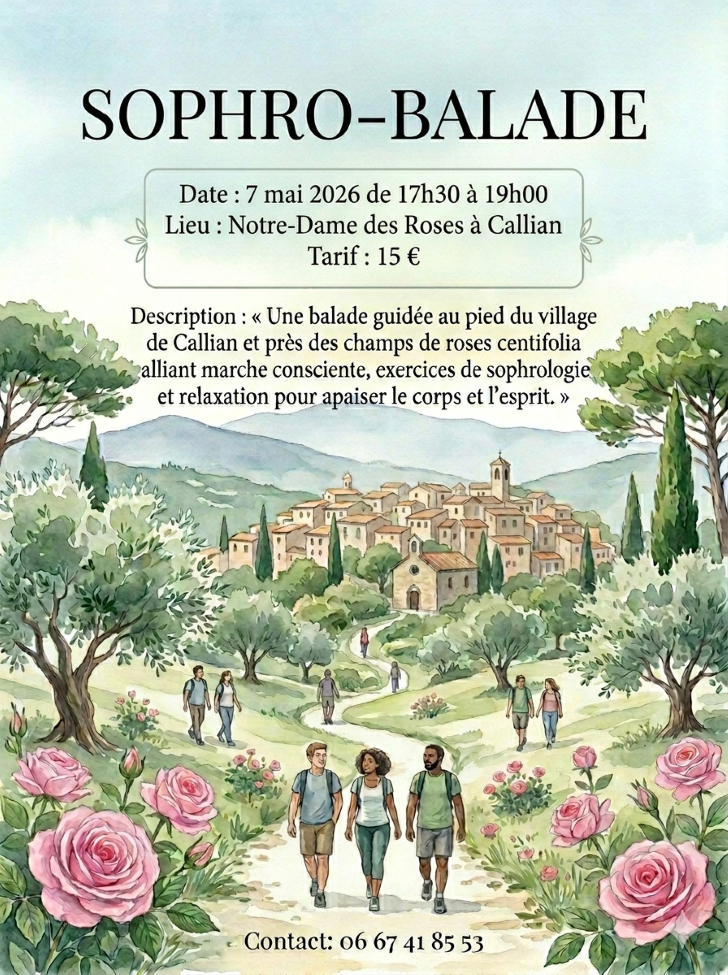 Sophro-balade - Roses centifolia