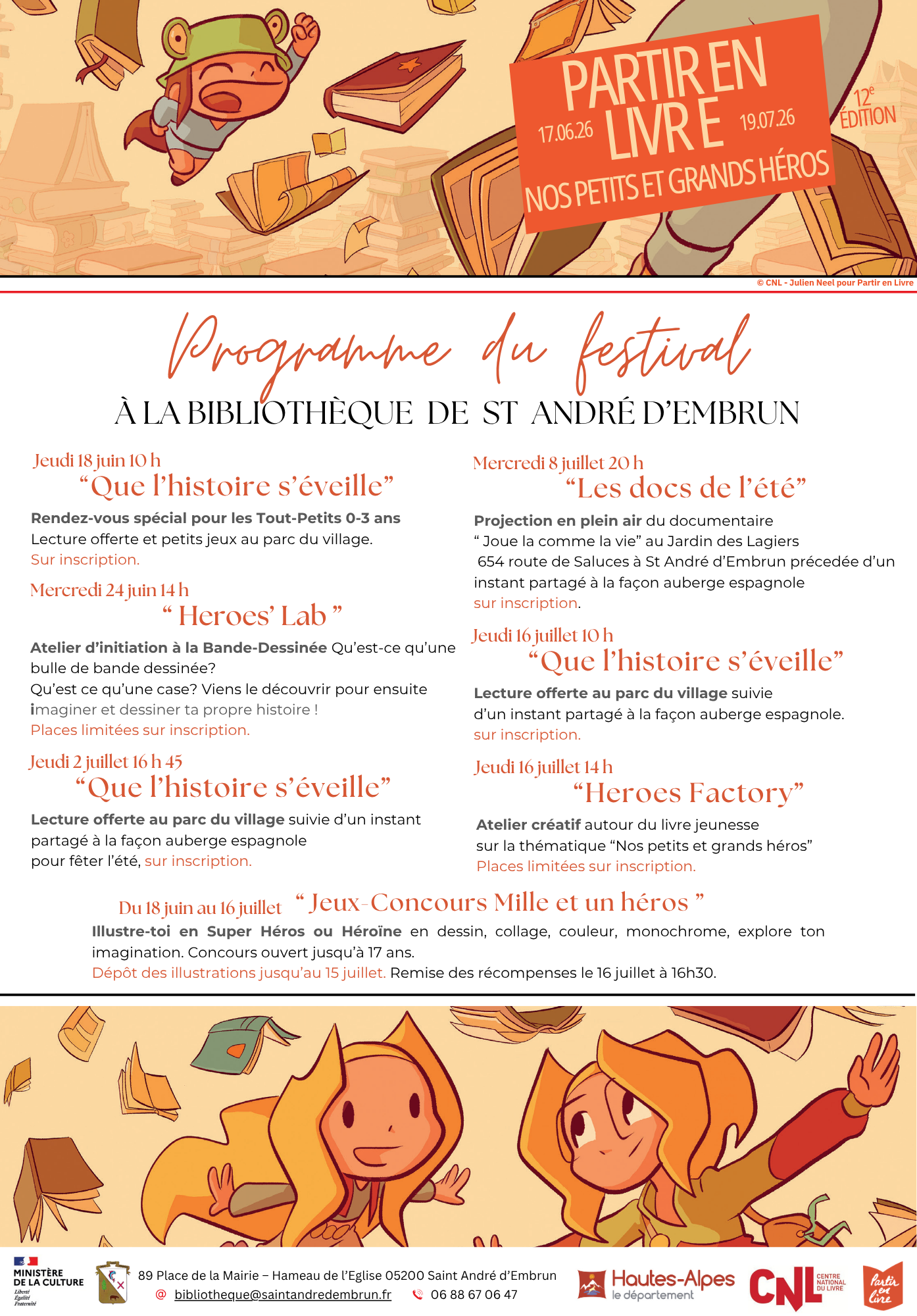 festival Partir en livre �Nos petits et grands h�ros �