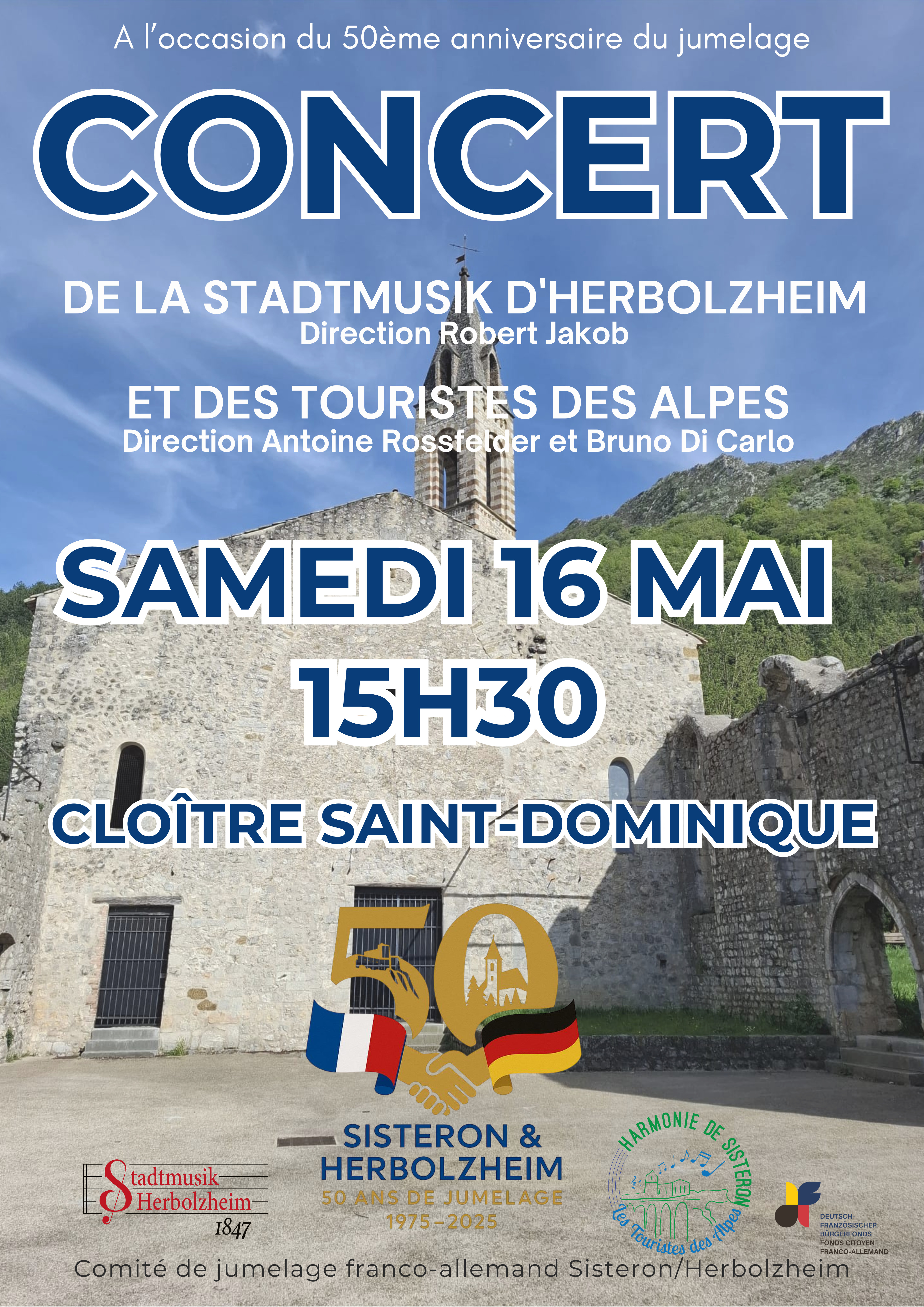 50 ans du jumelage Herbolzheim - Sisteron : concert