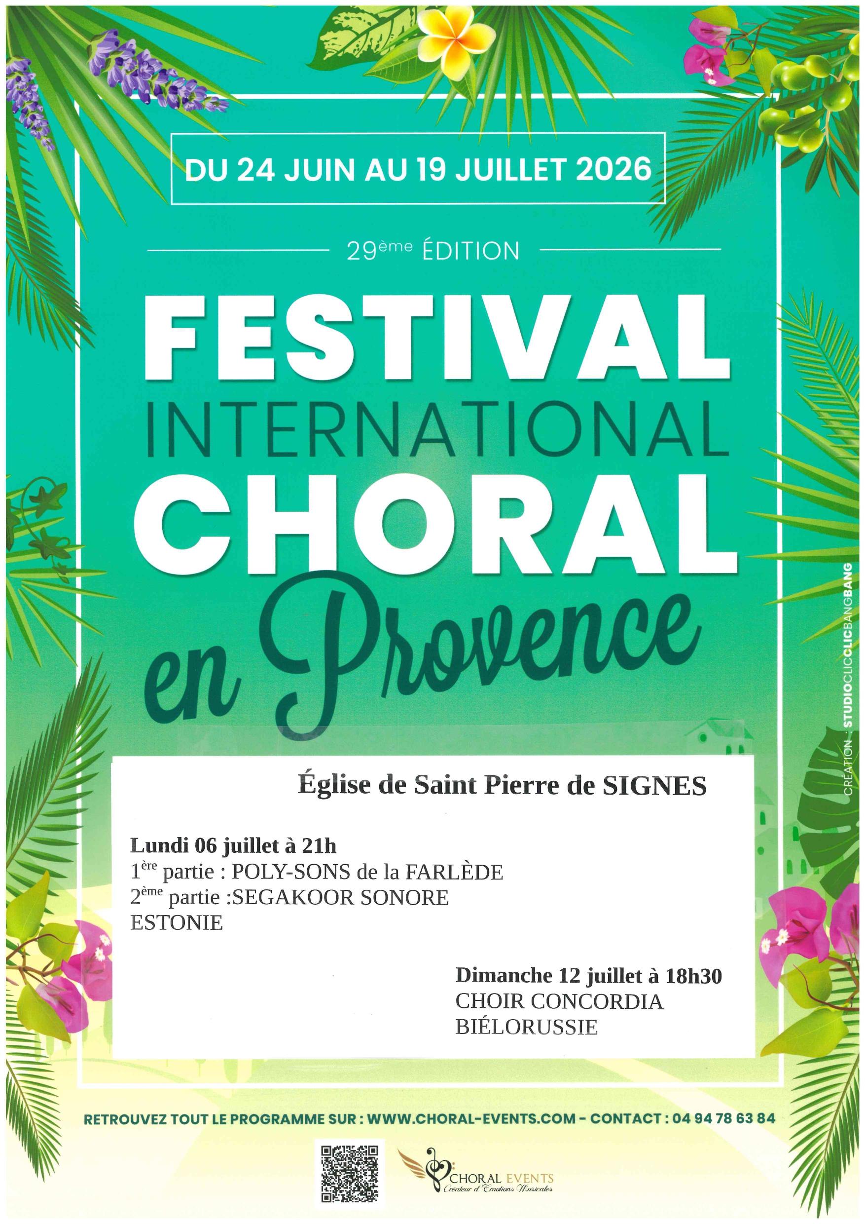 Festival choral international en Provence