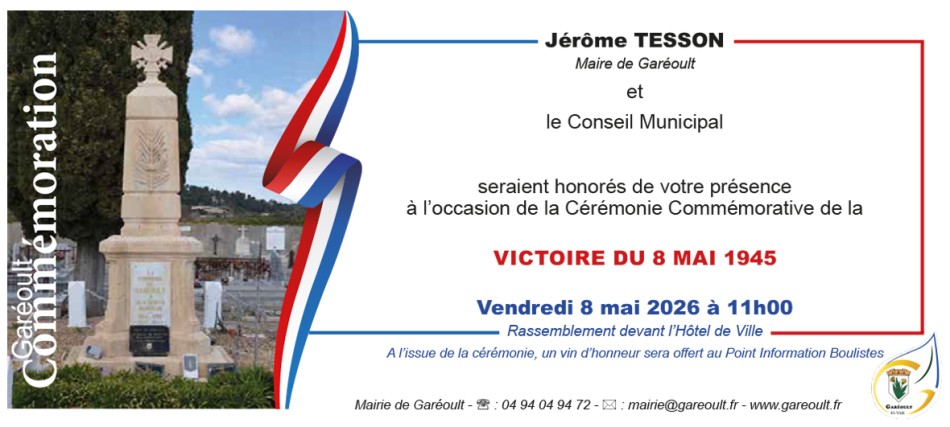C�r�monie comm�morative de la Victoire du 8 mai 1945