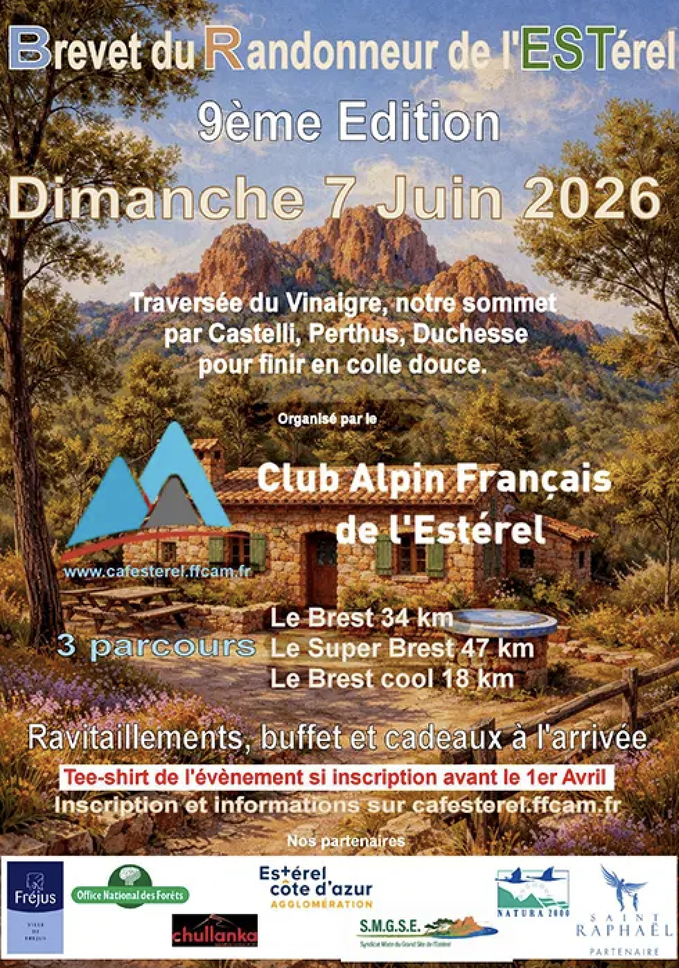Brevet du randonneur de l'Est�rel