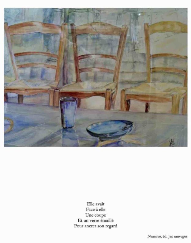 Vernissage-conf�rence de l'exposition aquarelles et po�sie : 