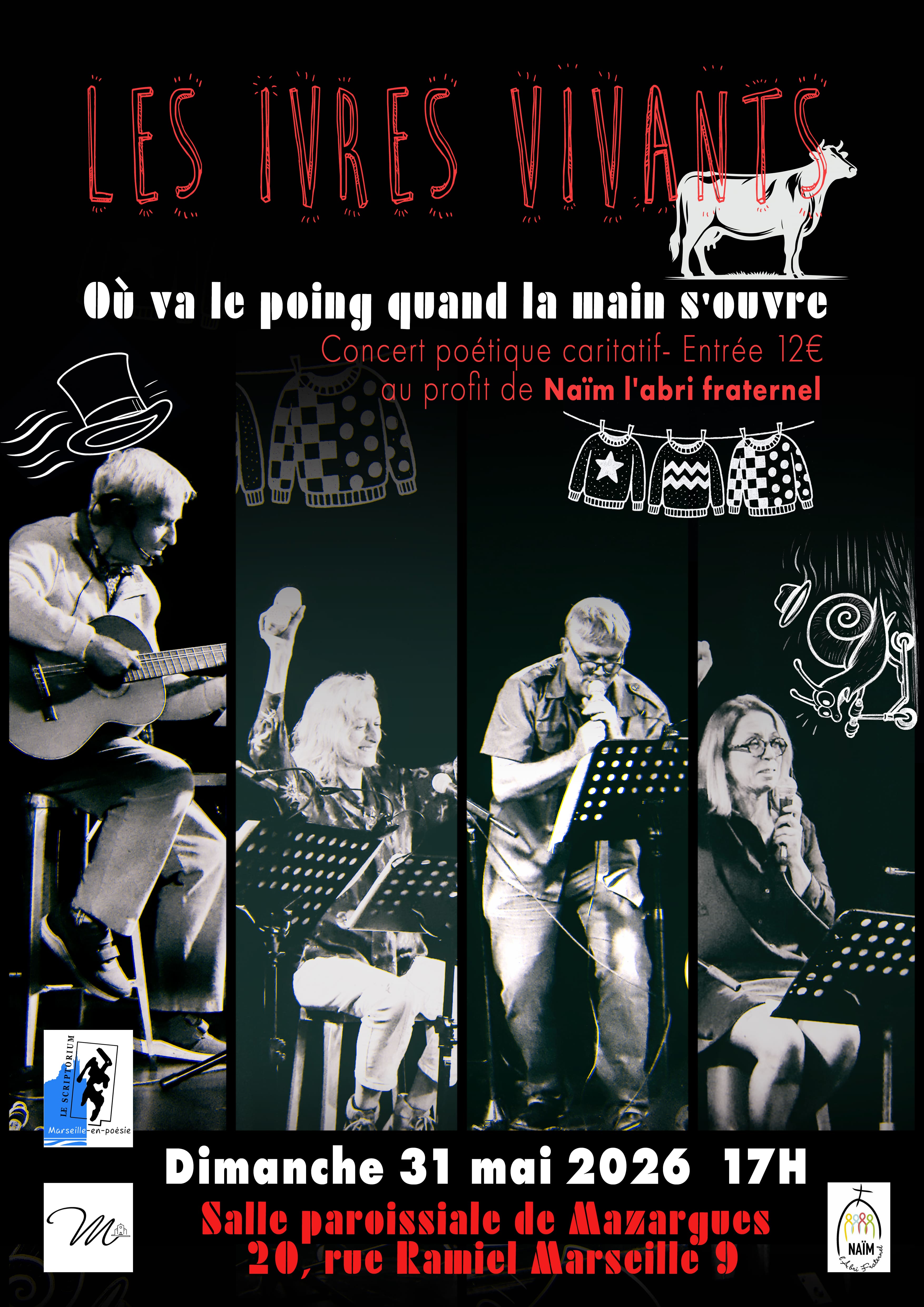 Concert Po�tique Solidaire des IVRES VIVANTS