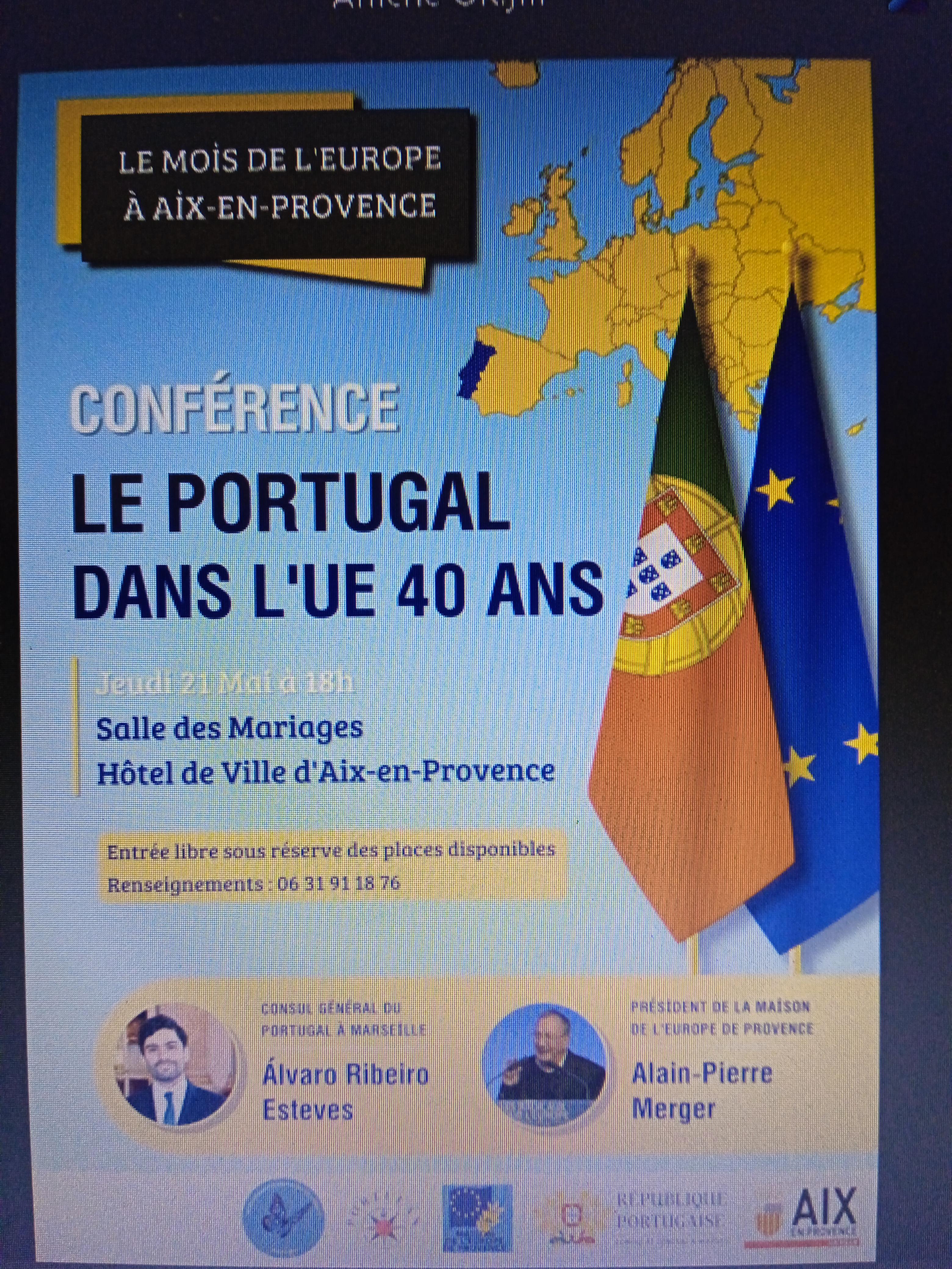 Conf�rence : Le Portugal dans l'Union europ�enne � 1986-2026 � 40� anniversaire