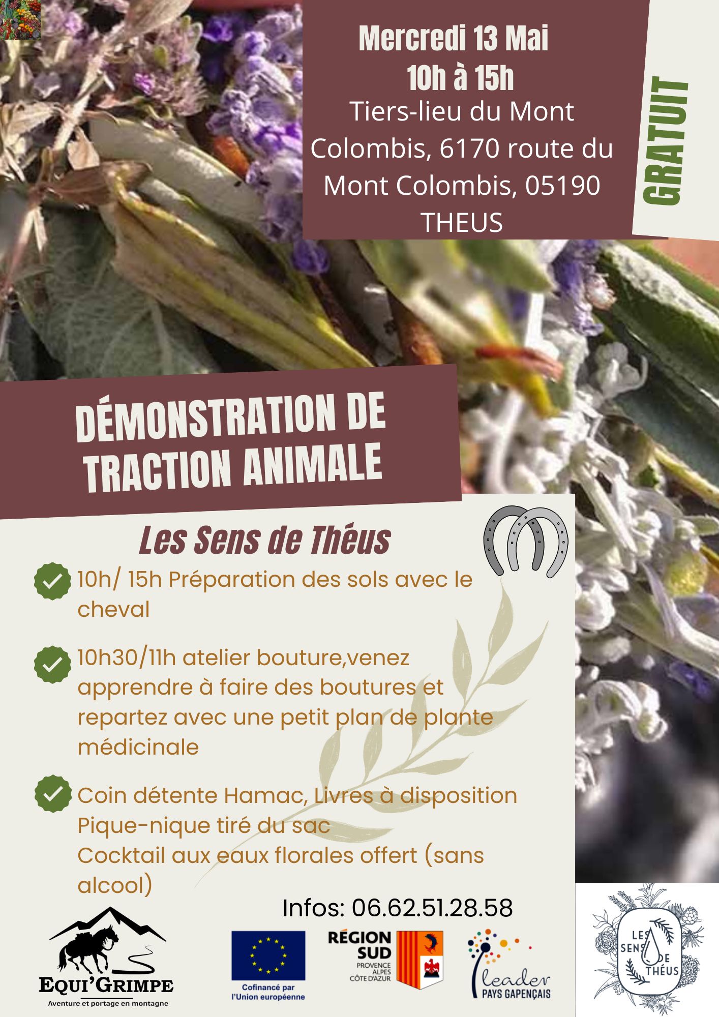 D�monstration traction animale au Sens de Th�us.