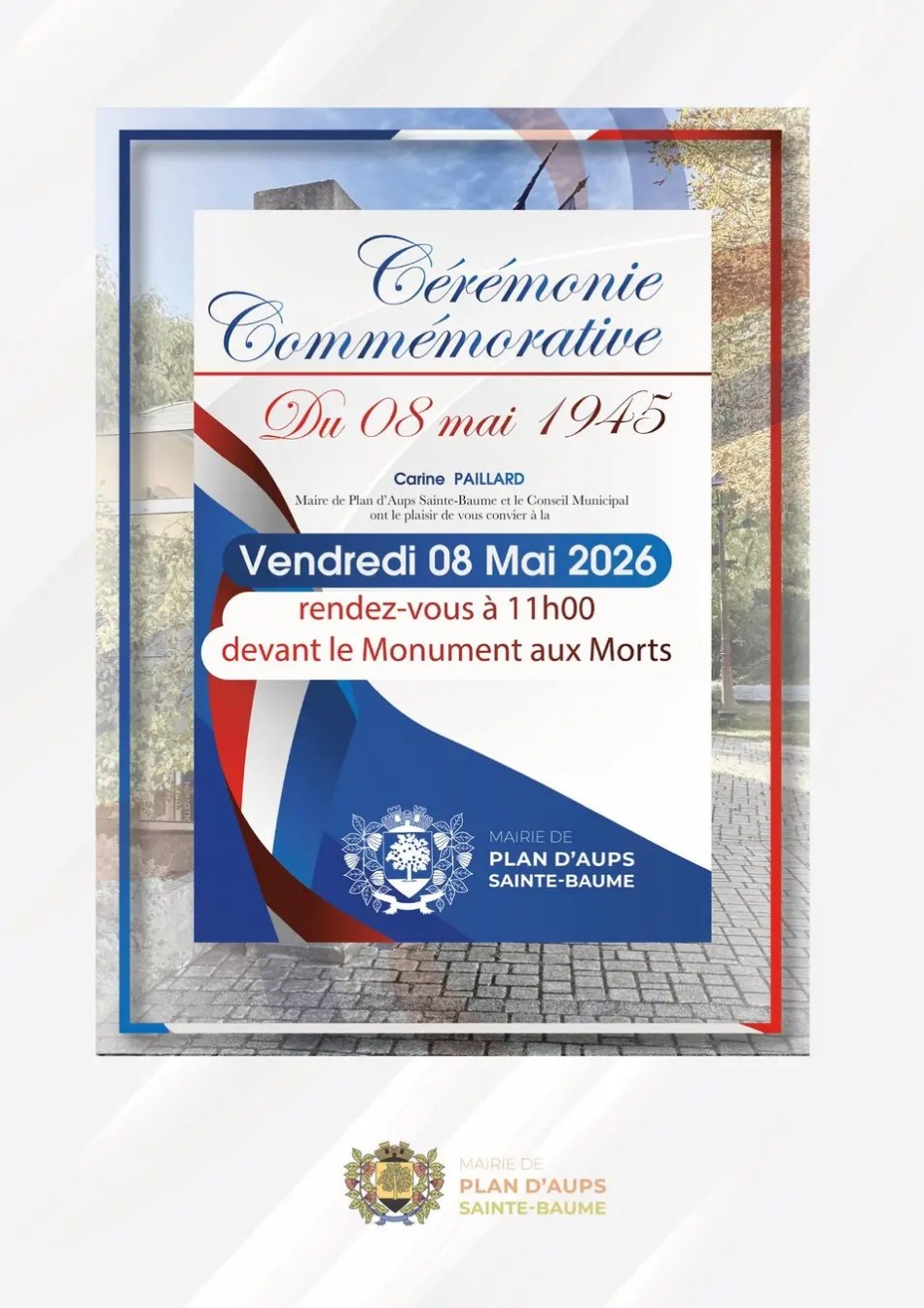 Comm�moration : C�r�monie du 8 mai 1945