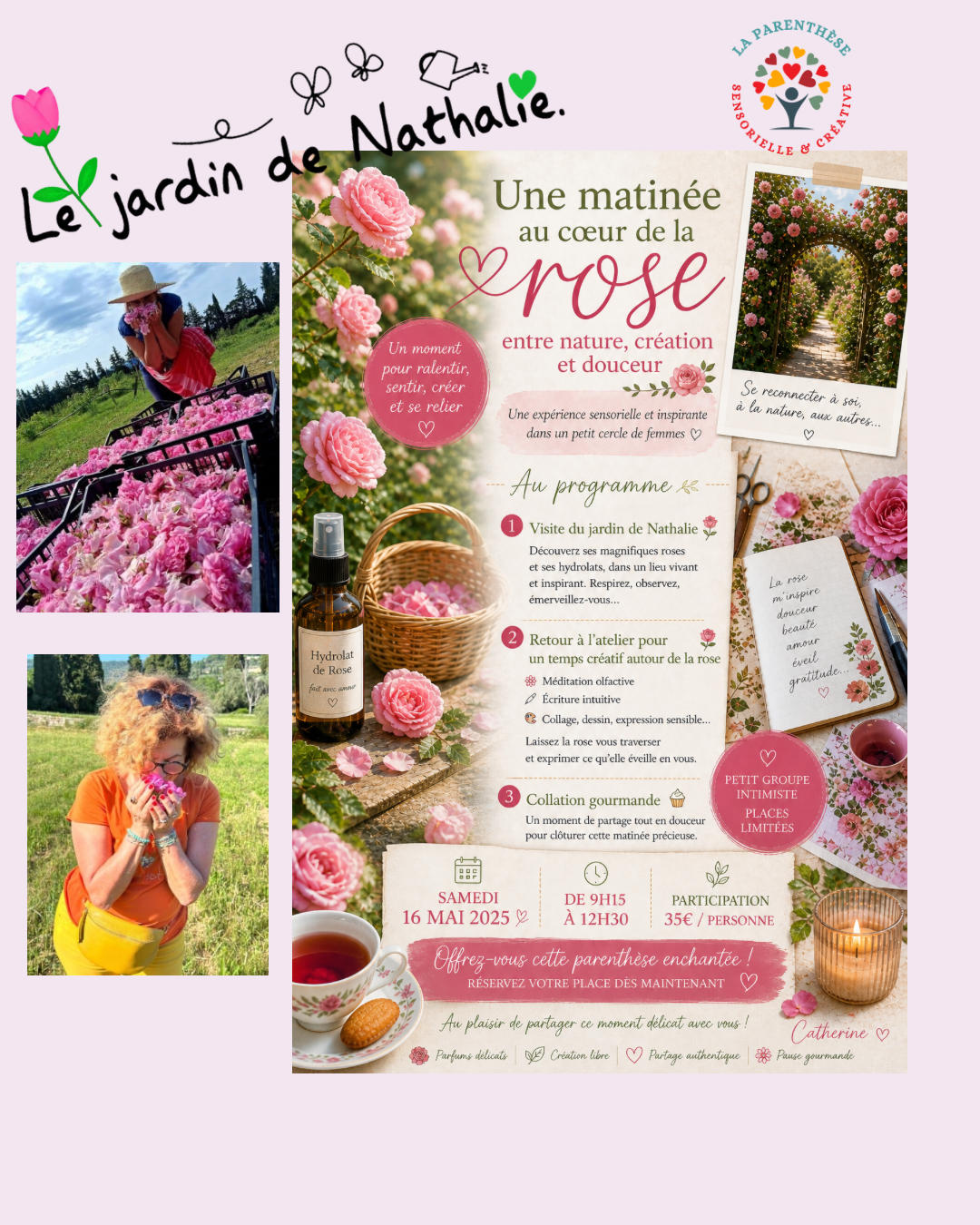 Une matin�e au c�ur de la rose de Damas