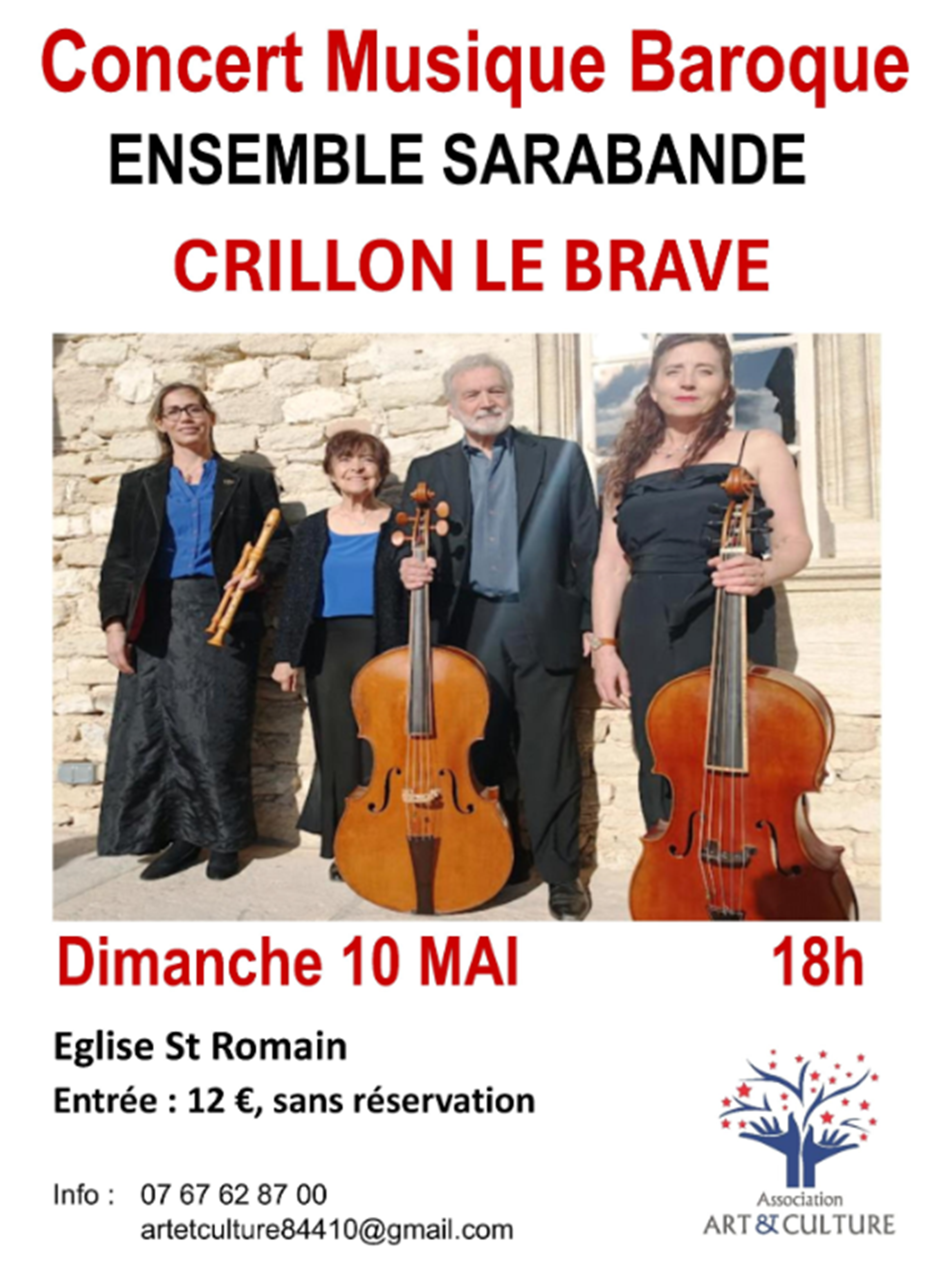 Concert Musique Baroque : Ensemble Sarabande