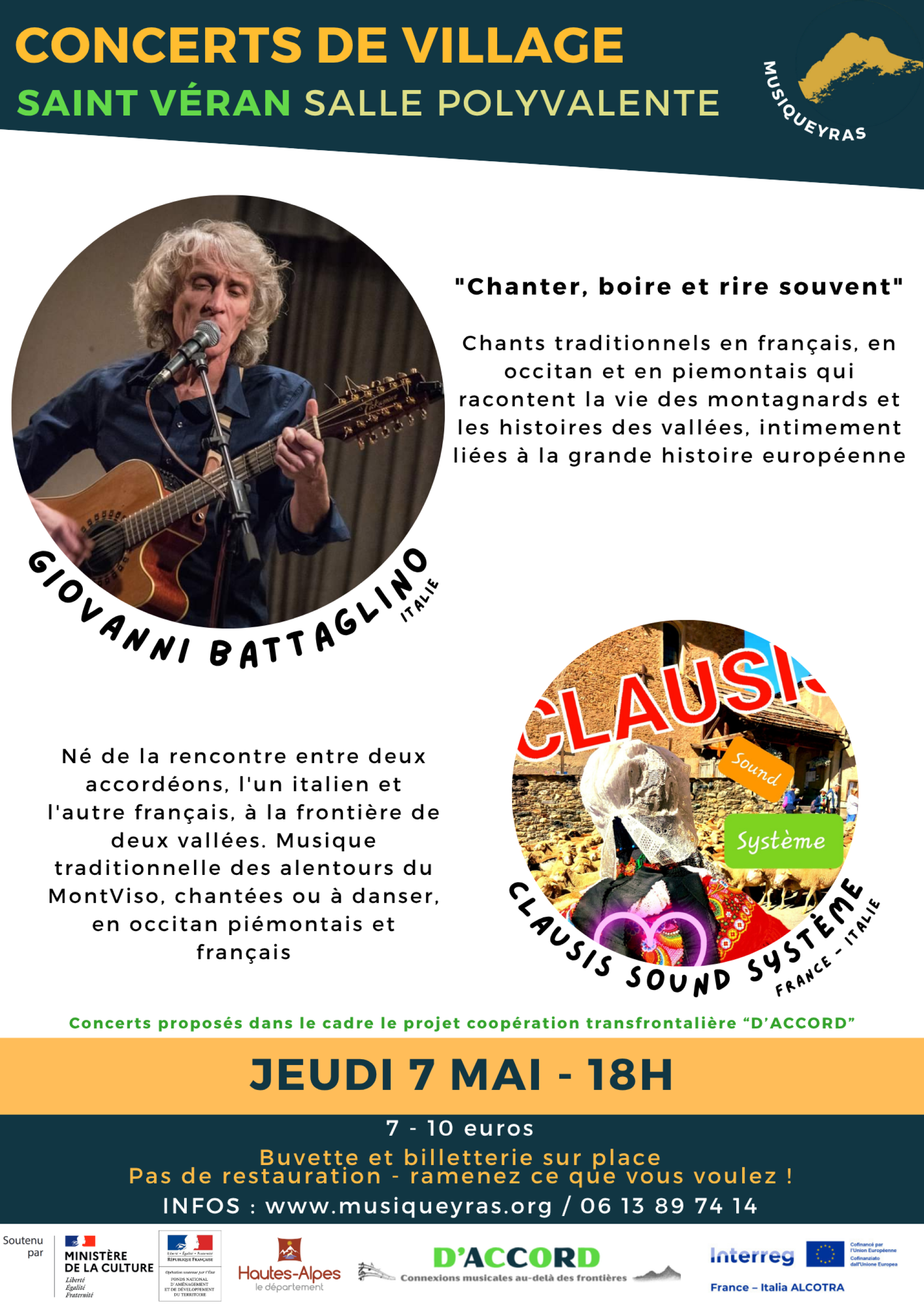 Concerts de village : Giovanni Battaglino et Clausis Sound Syst�me
