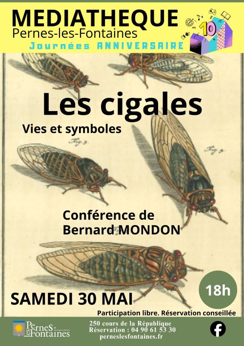 Conf�rence � Les cigales, vies et symboles �