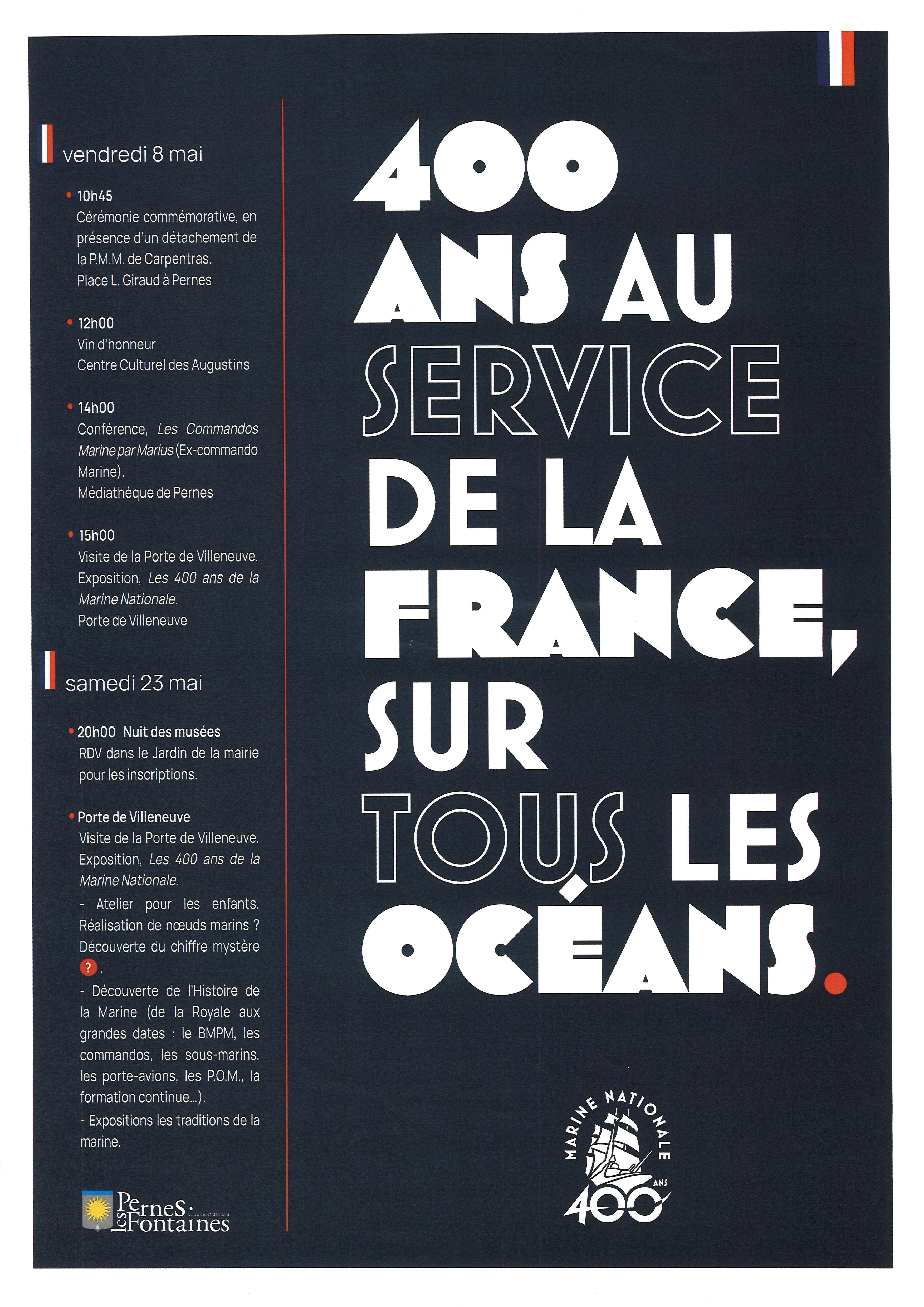 400 ans au service de la France, sur tous les oc�ans