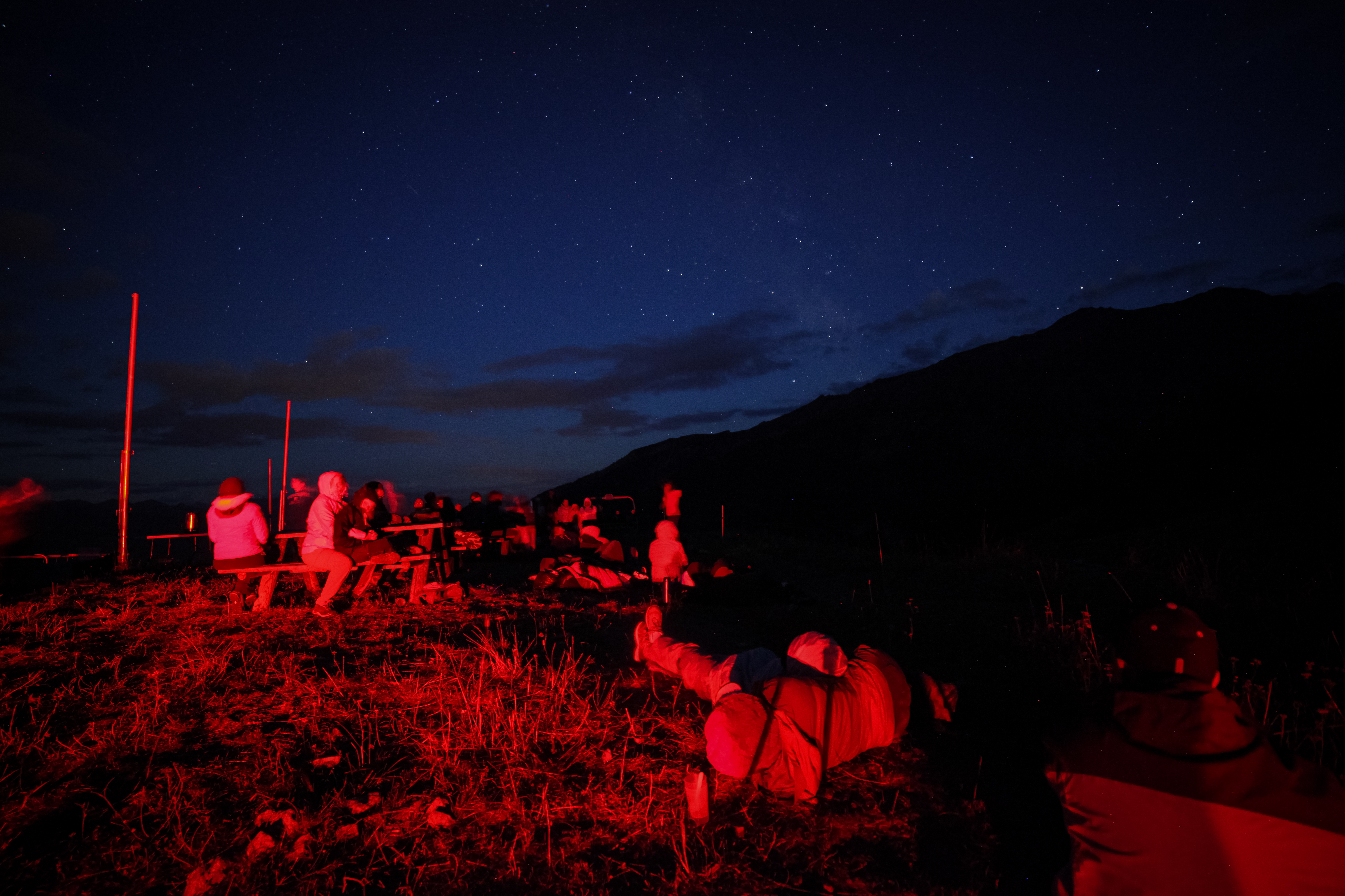 Soir�e contes �toil�s avec Laurie Brunet animatrice scientifique.