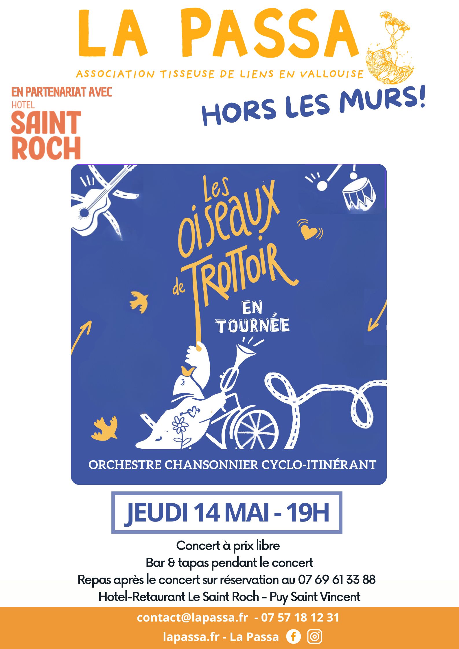 Les oiseaux de Trottoir en tourn�e: Orchestre chansonnier itin�rant