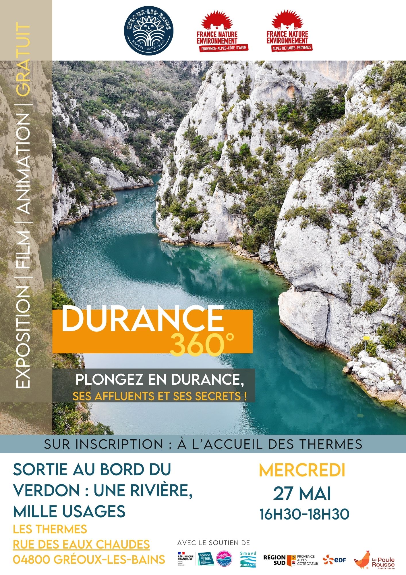 Sortie au bord du Verdon : Une rivi�re, mille usages