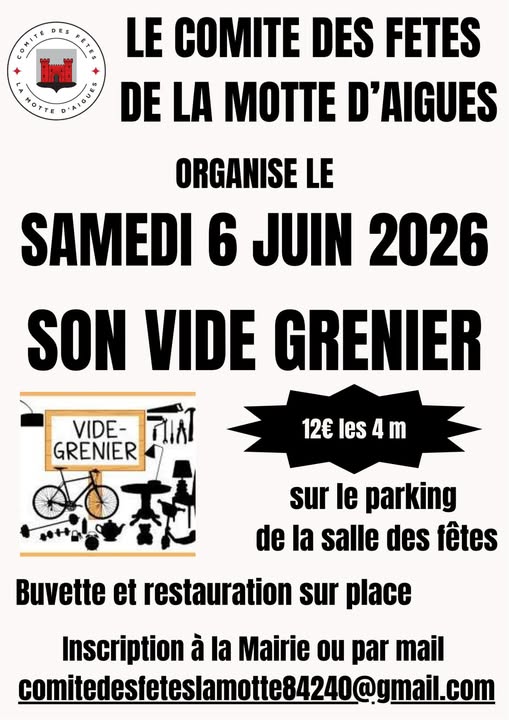 Vide grenier  � La Motte d' Aigues