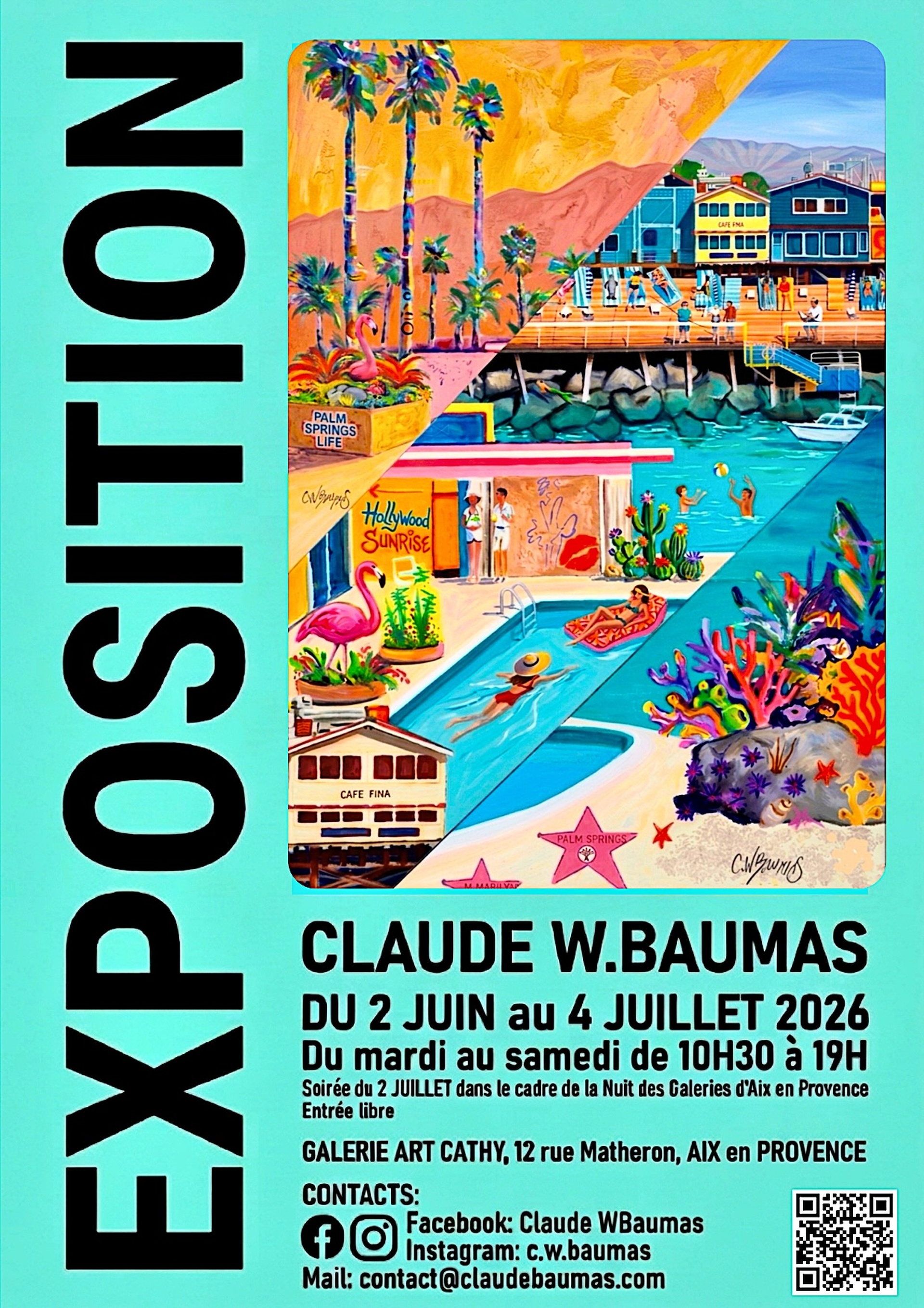 Exposition : Peinture - Claude W.BAUMAS