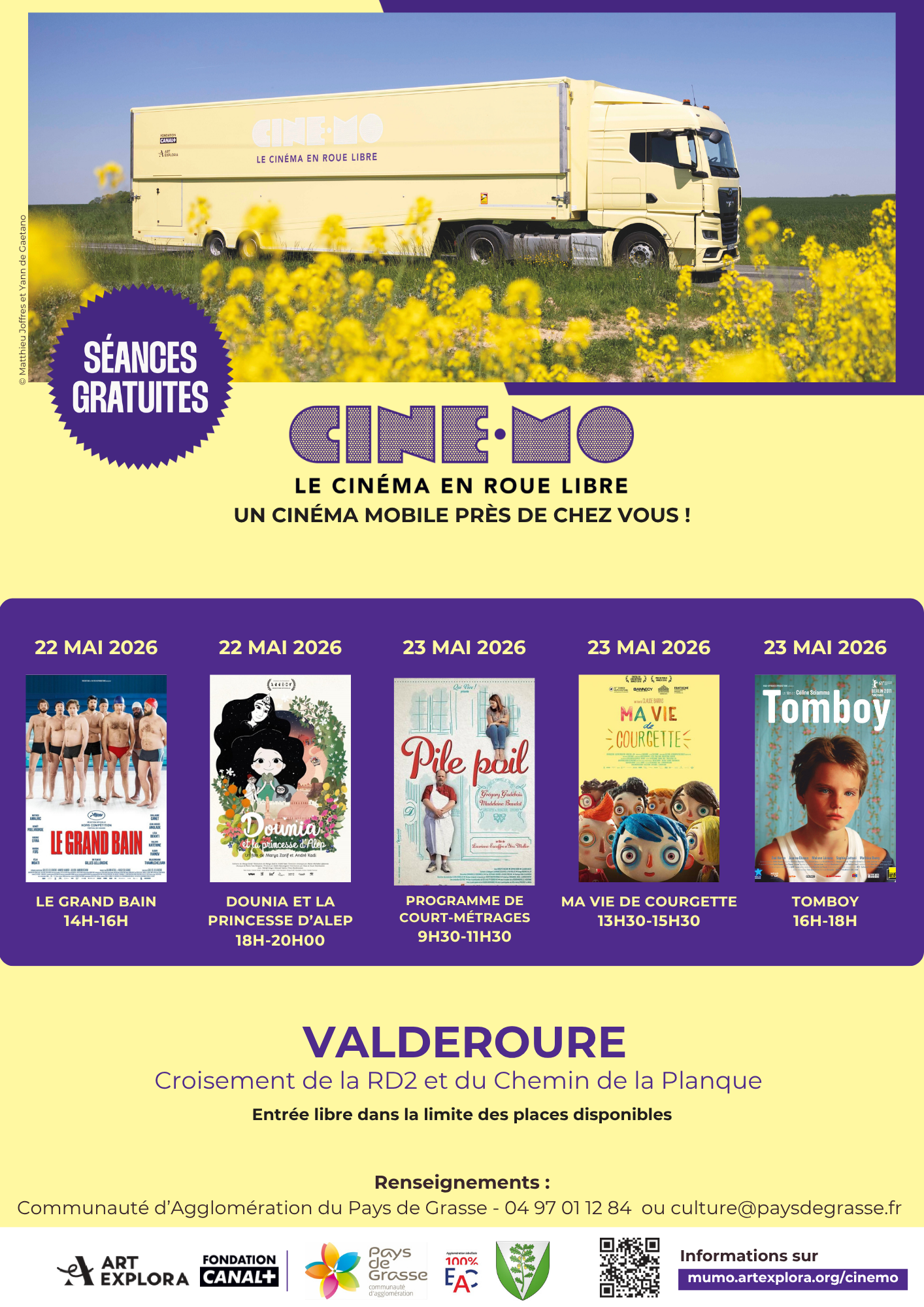  Cin�Mo � La tourn�e qui fait vibrer le Pays de Grasse - Valderoure !
