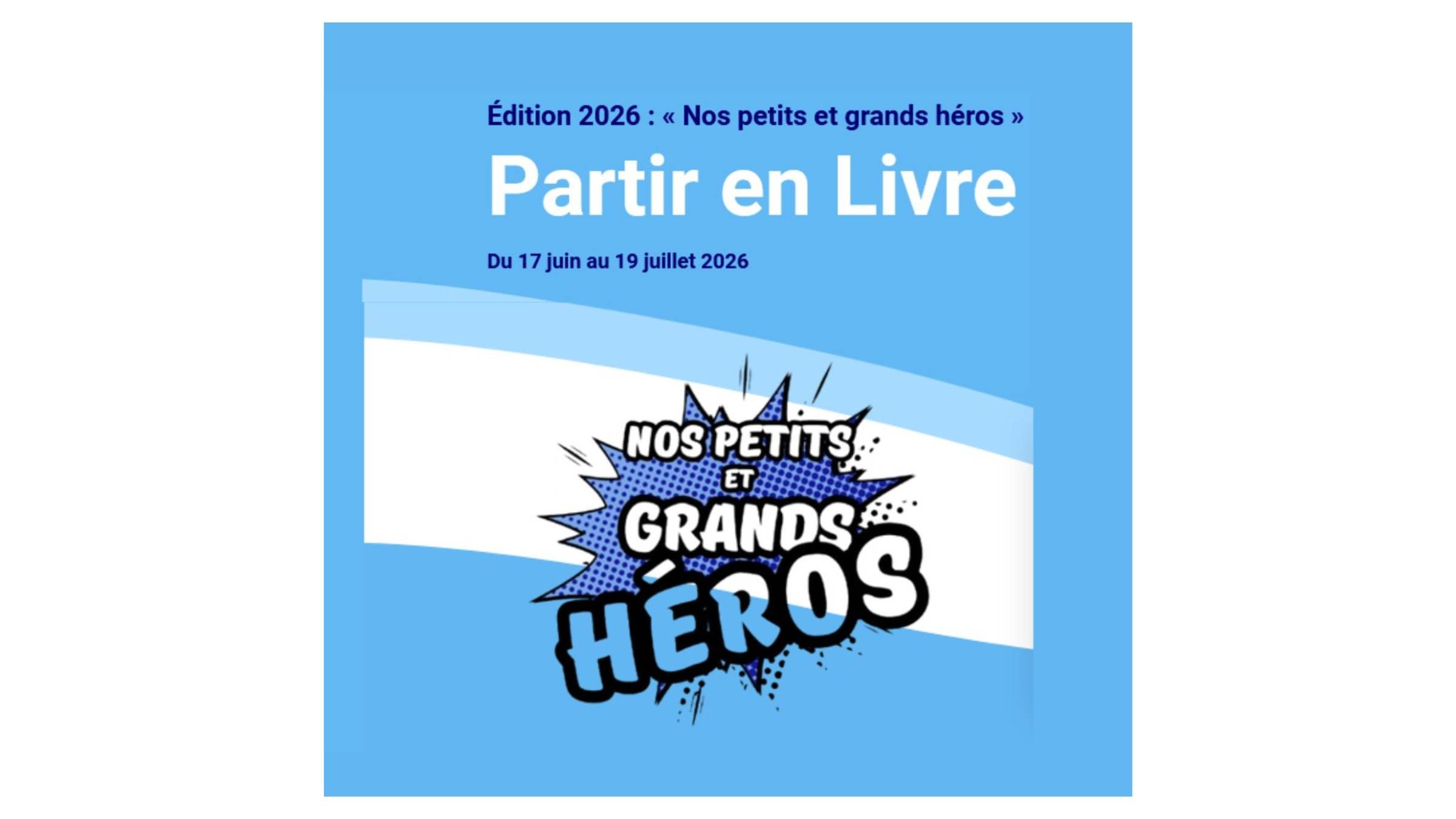 �Partir en Livre� - Animation M�diath�que 2026