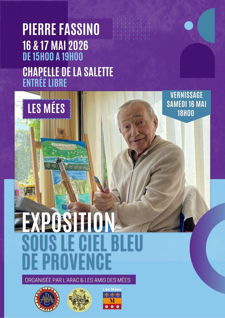 Exposition sous le ciel bleu de provence