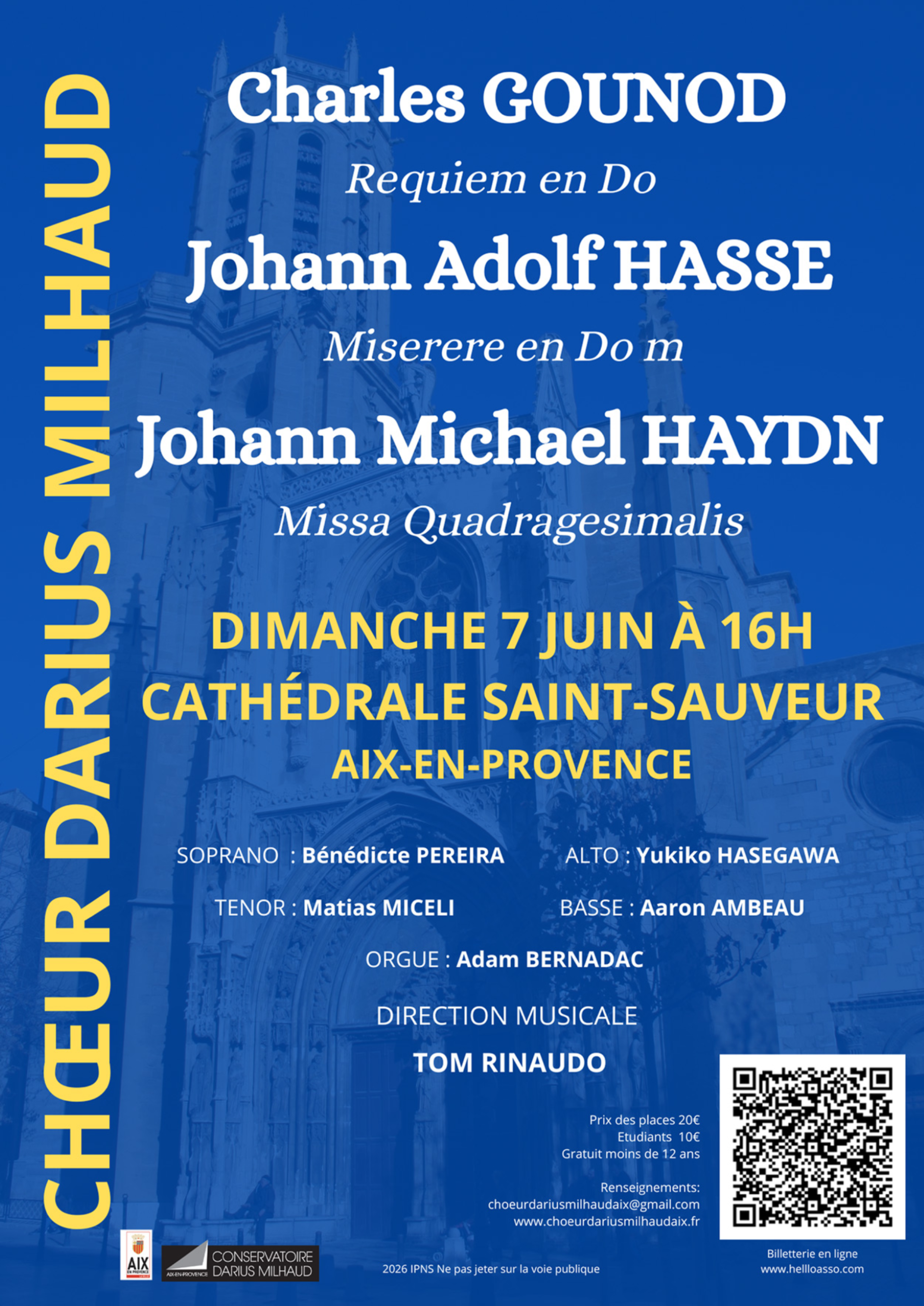 Concert : Ch�ur Darius Milhaud