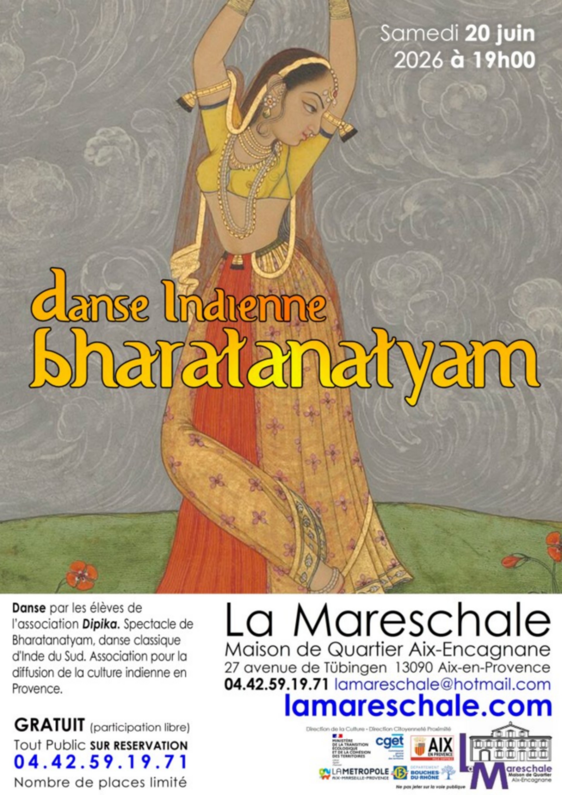 Danse : Spectacle de Bharatanatyam