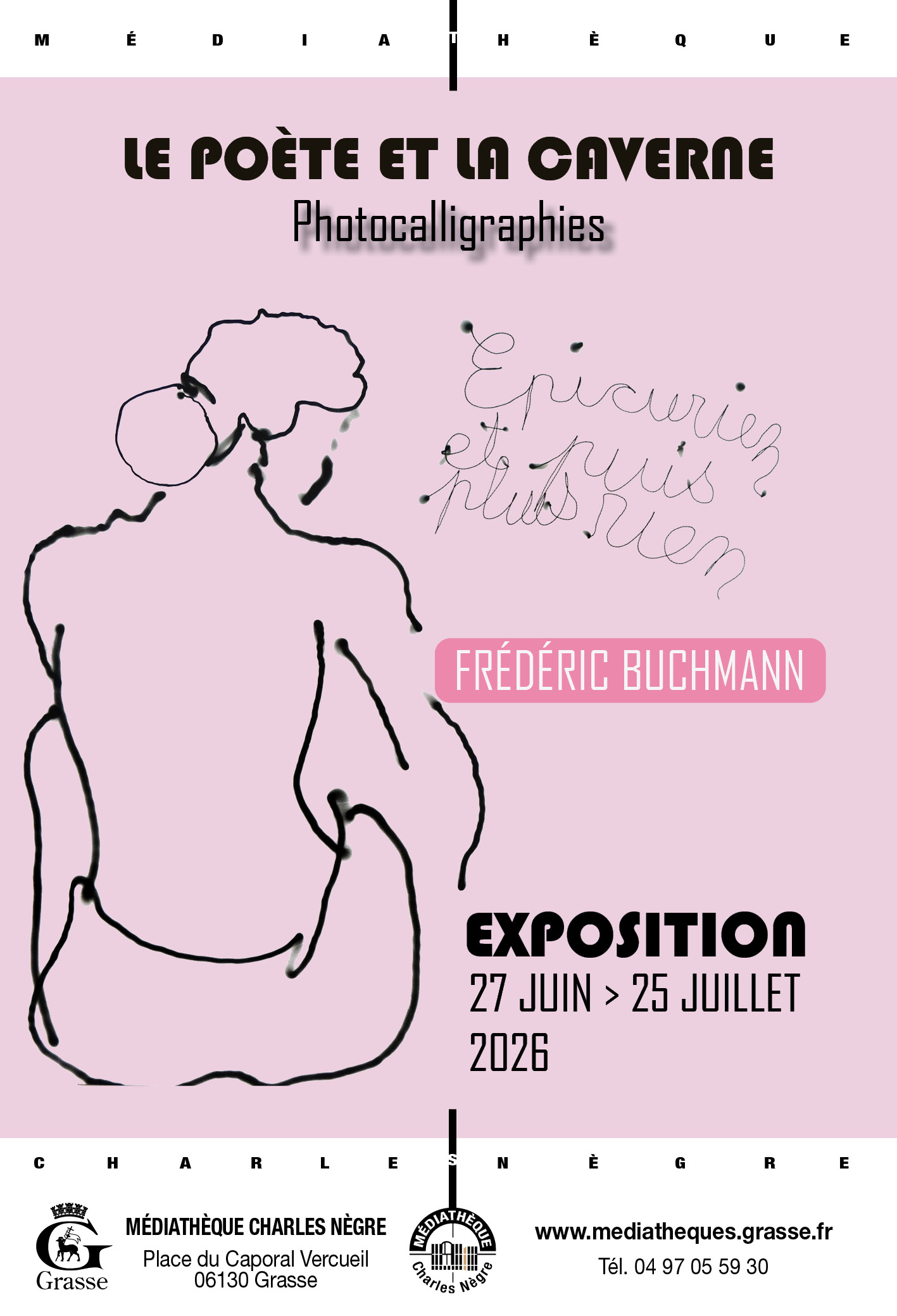 Le po�te et la caverne - Photocalligraphies par Fr�deric BUCHMANN