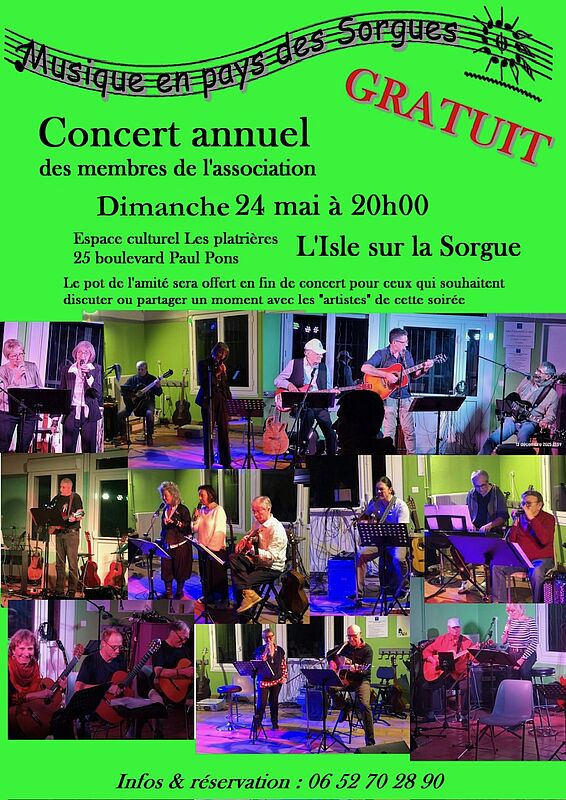 Concert de fin d'ann�e Musique en Pays des Sorgues
