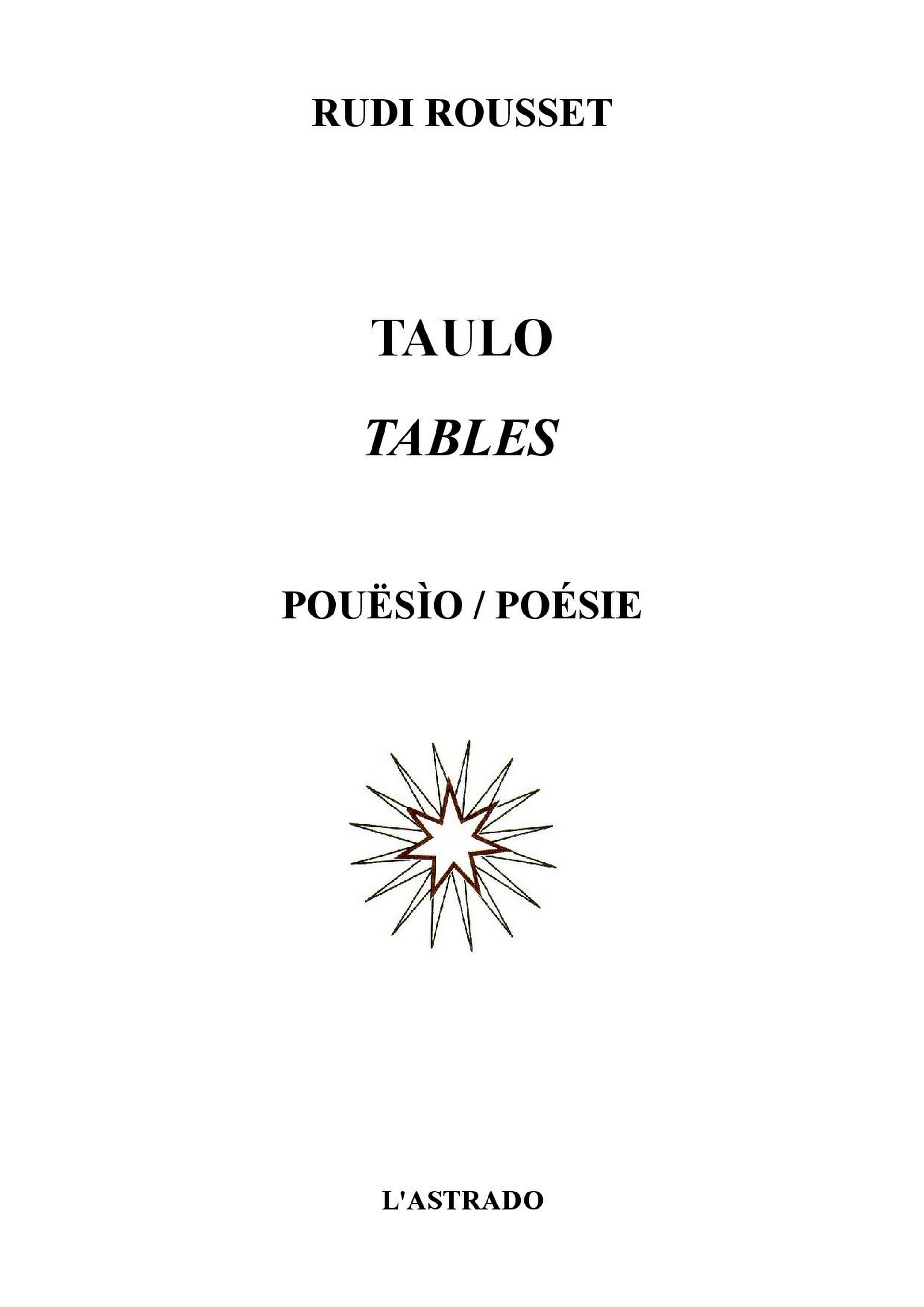 Po�sie : Taulo de Rudy Rousset