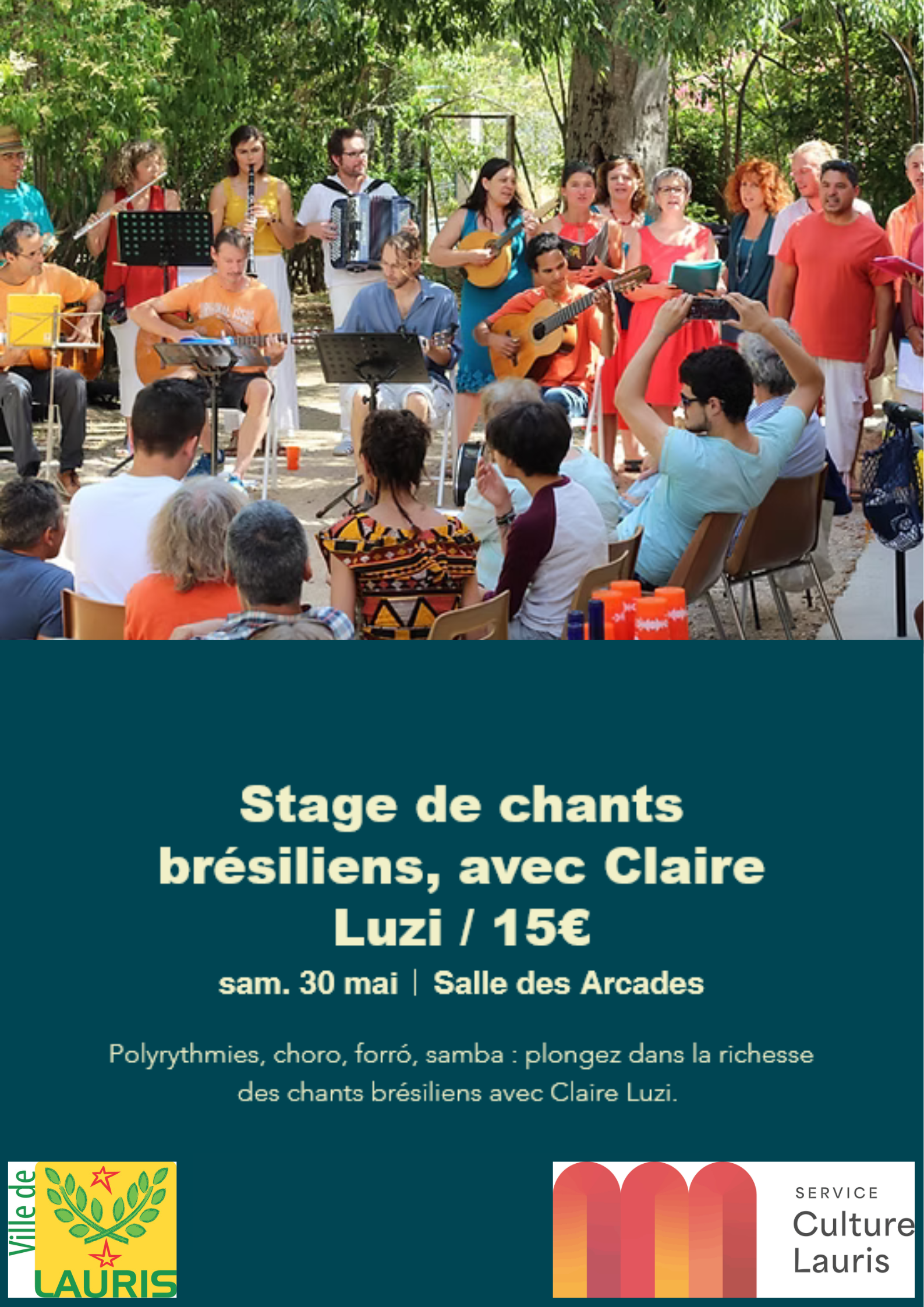 Stage de chants br�siliens avec Claire Luzi - Festival 