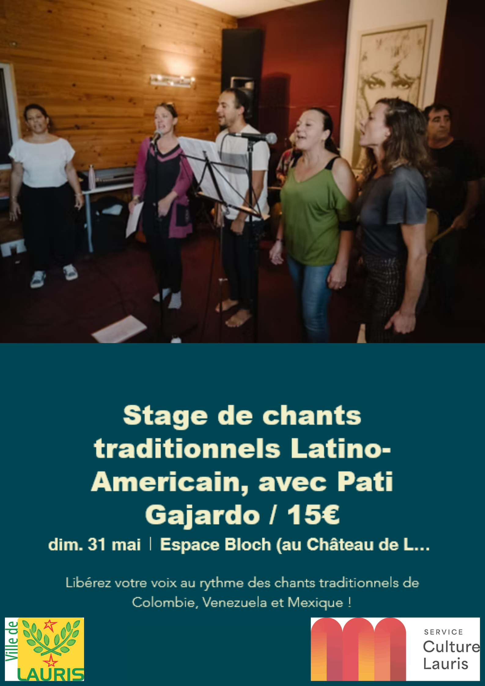 Stage de chants traditionnels Latino-am�ricain avec Pati Gajardo - Festival 