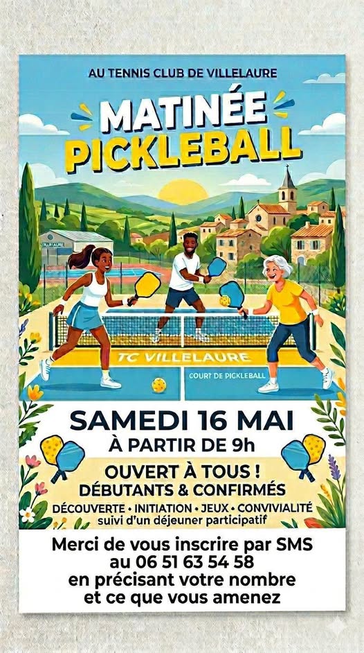 Matin�e pickleball � Villelaure.