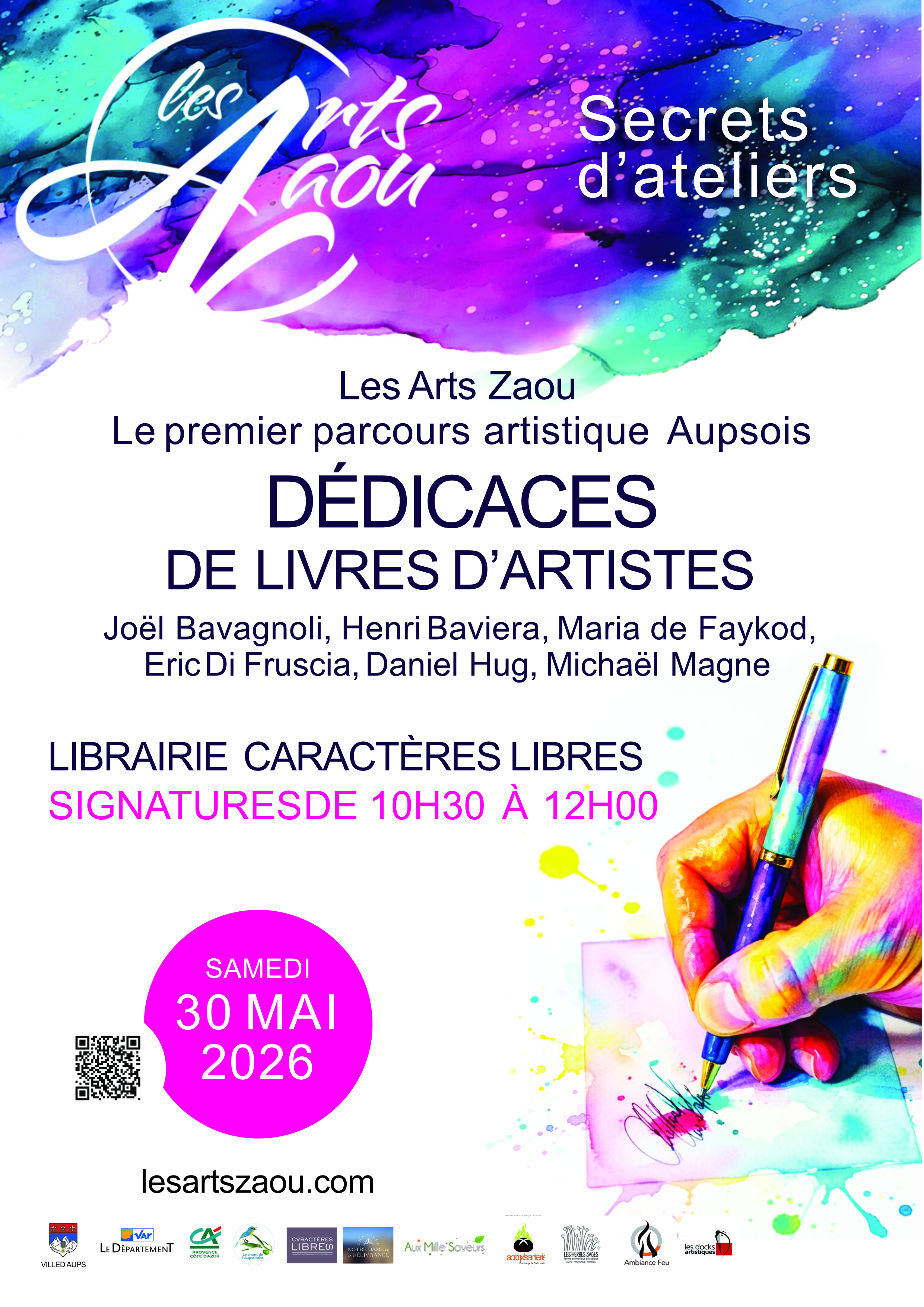 D�dicaces de livres d�artistes