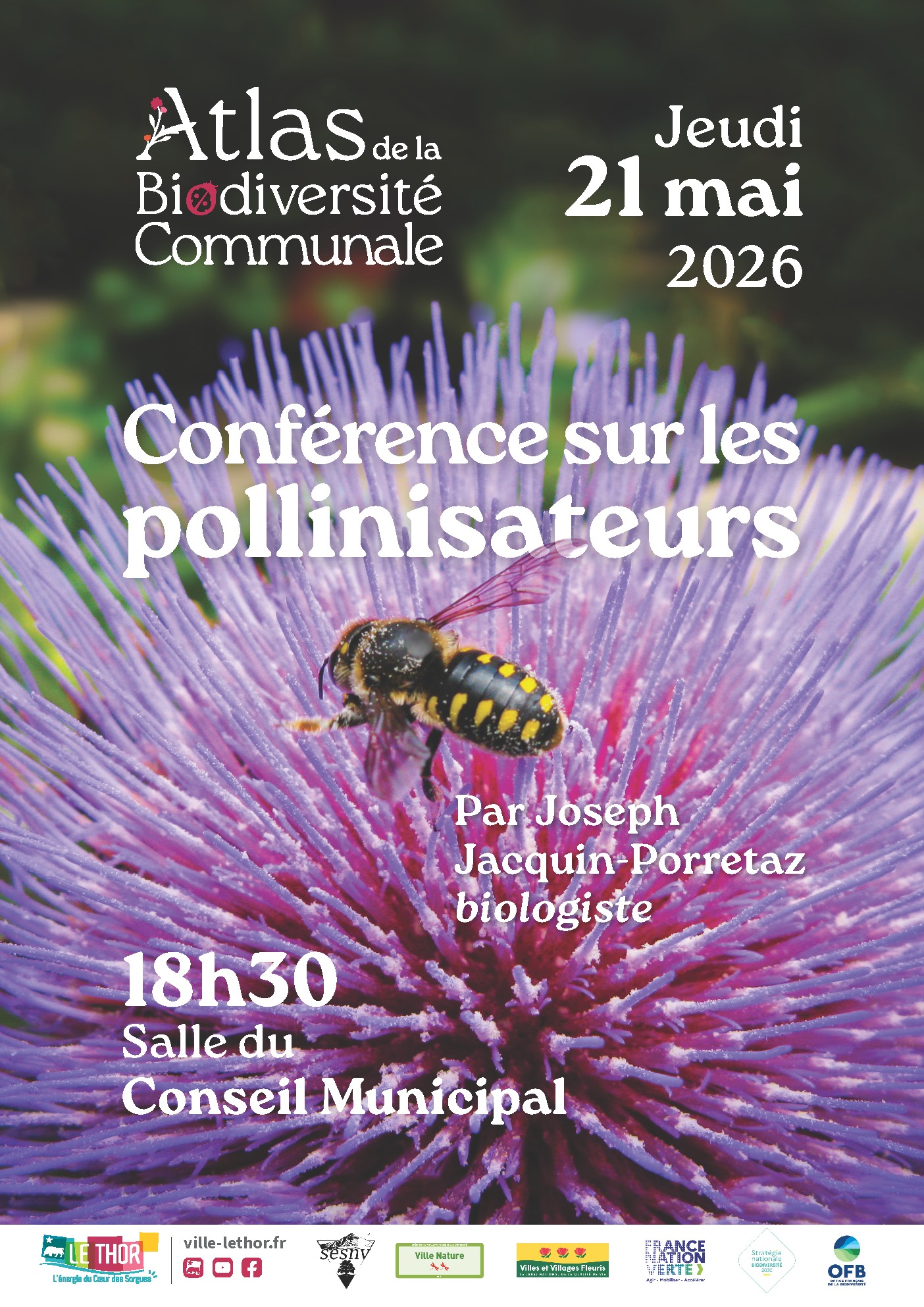 Atlas de la Biodiversit� Communale - Conf�rence sur les pollinisateurs