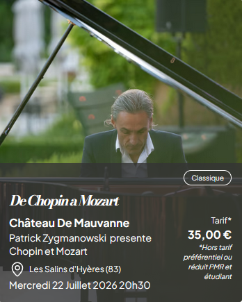 Les musicales dans les vignes : de Chopin � Mozart