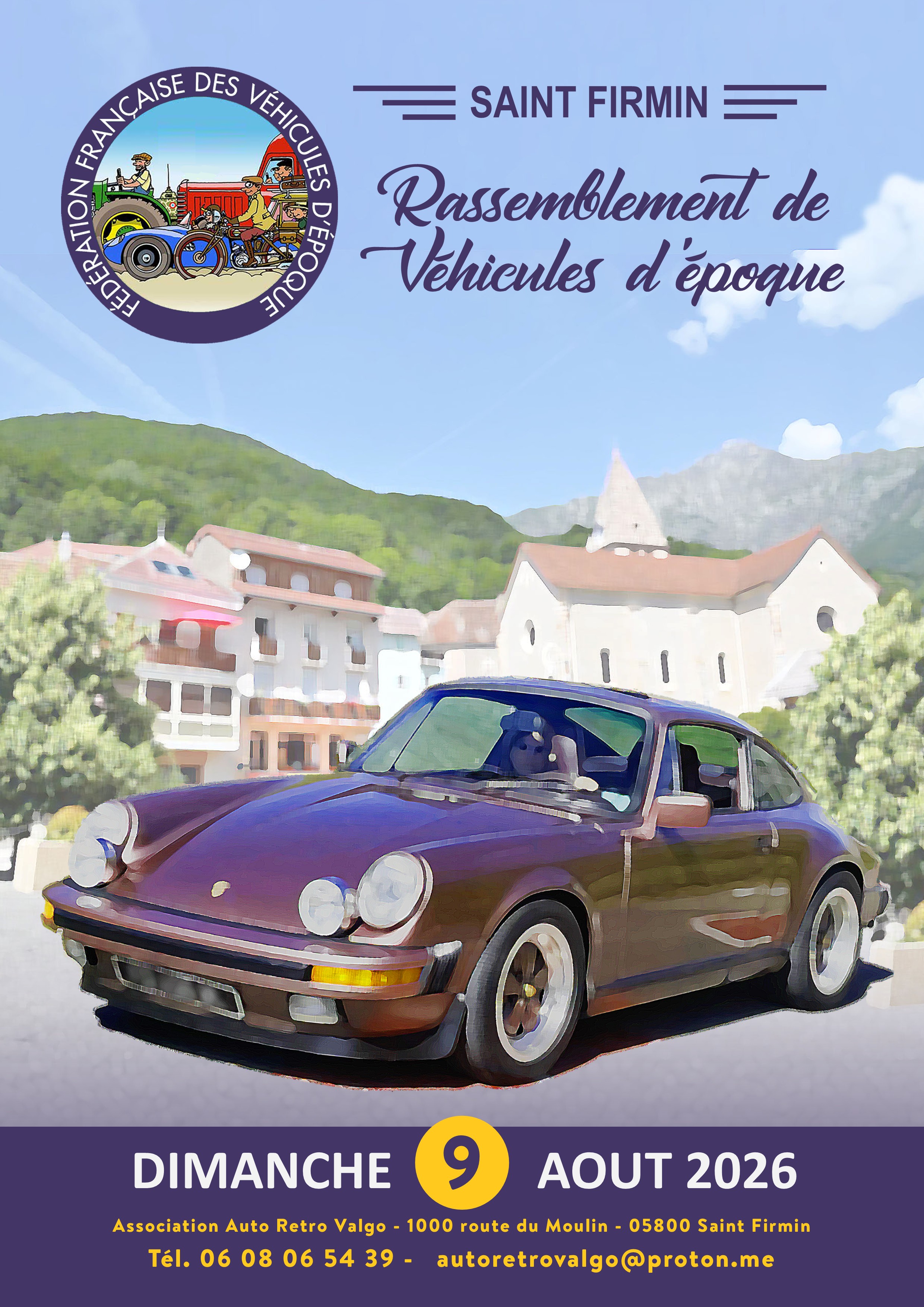 Rassemblement de v�hicules d'�poque