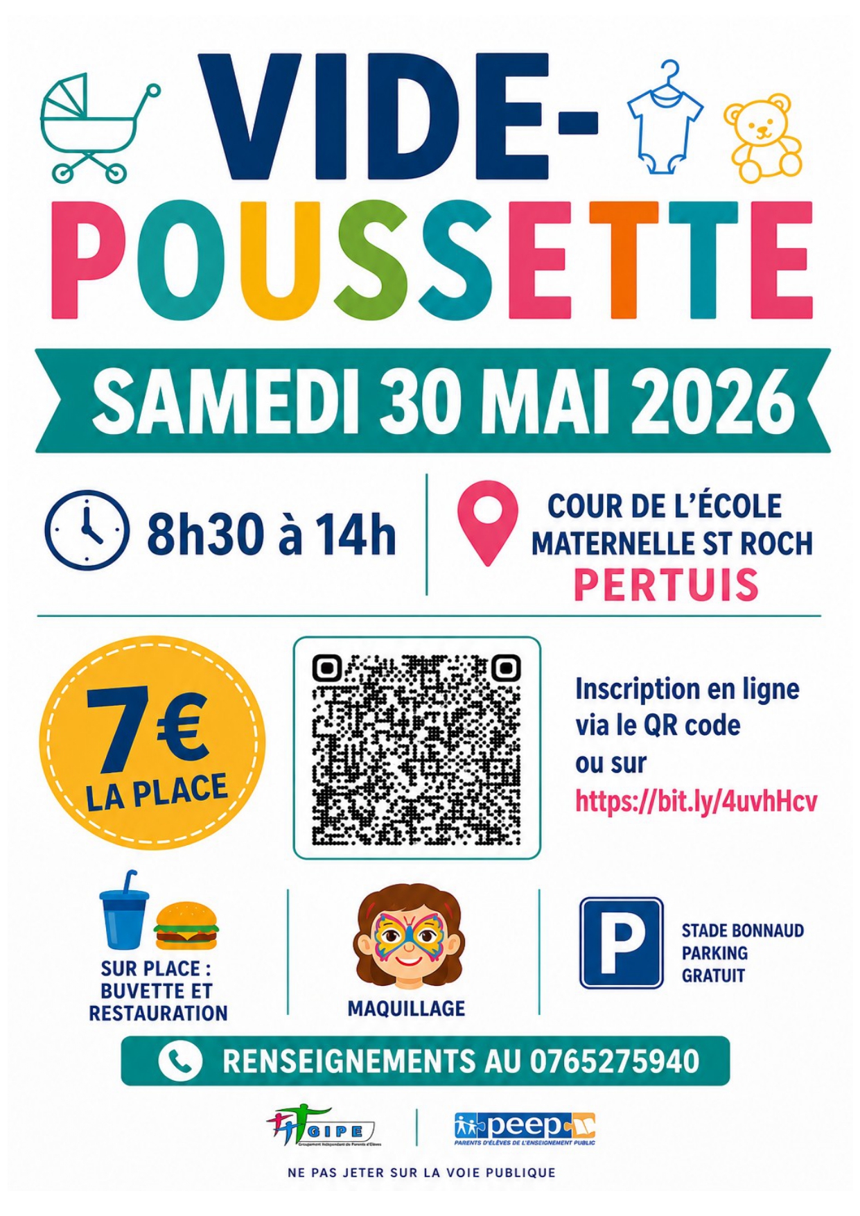 Vide-poussette �cole Saint Roch