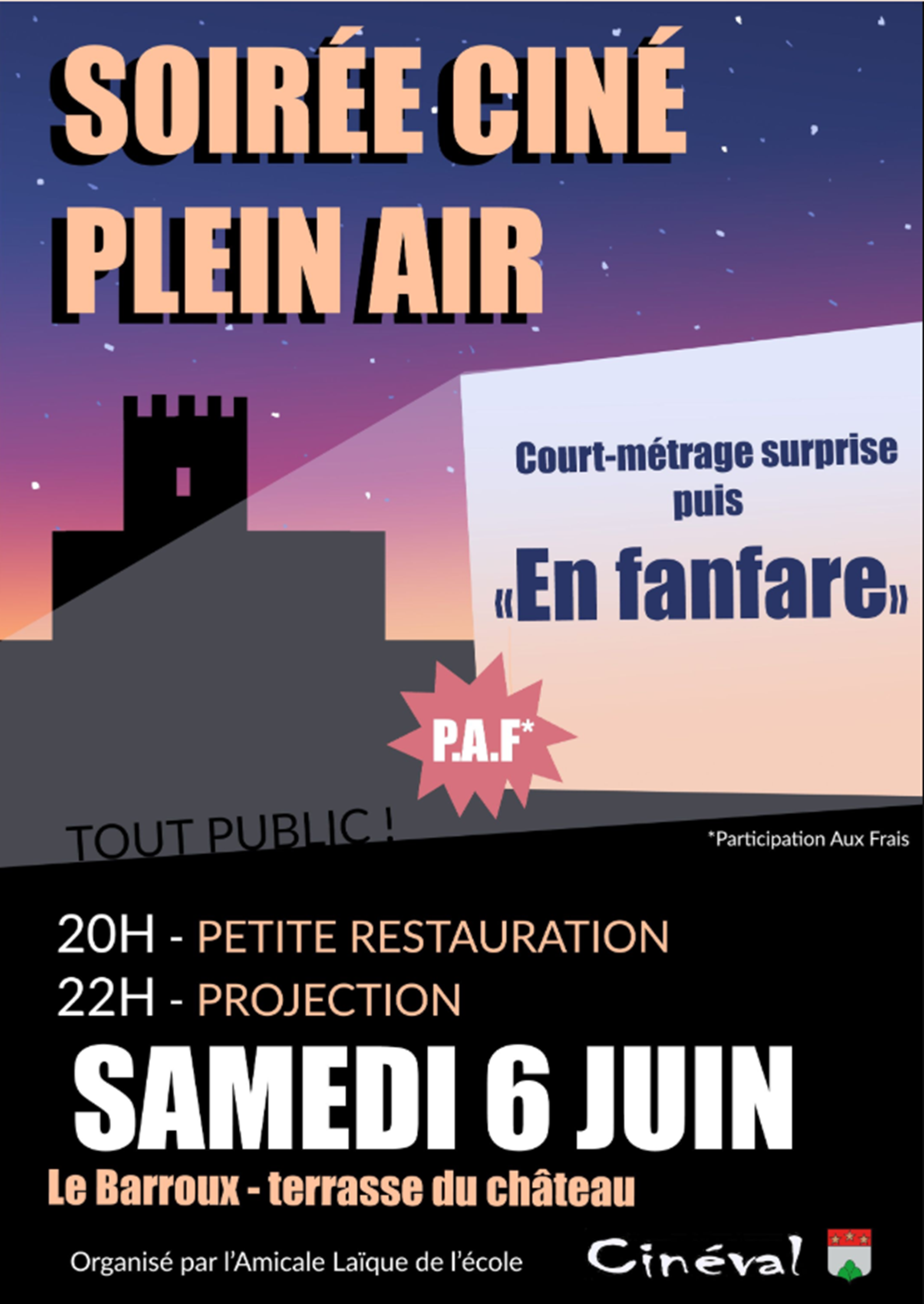 Soir�e cin� plein air