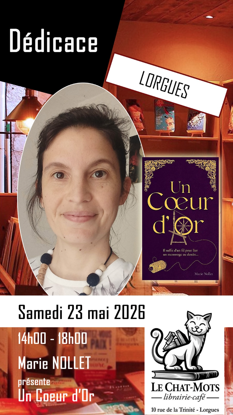 D�dicace de Marie Nollet- Librairie - Caf� Le Chat- Mots