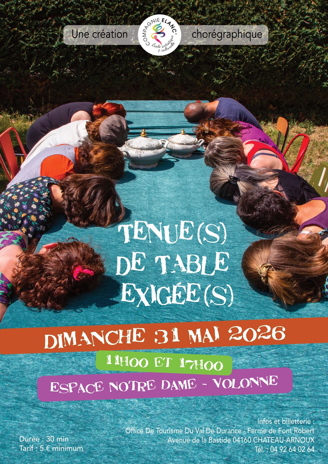Spectacle : Tenue(s) de table exig�e(s) � Volonne