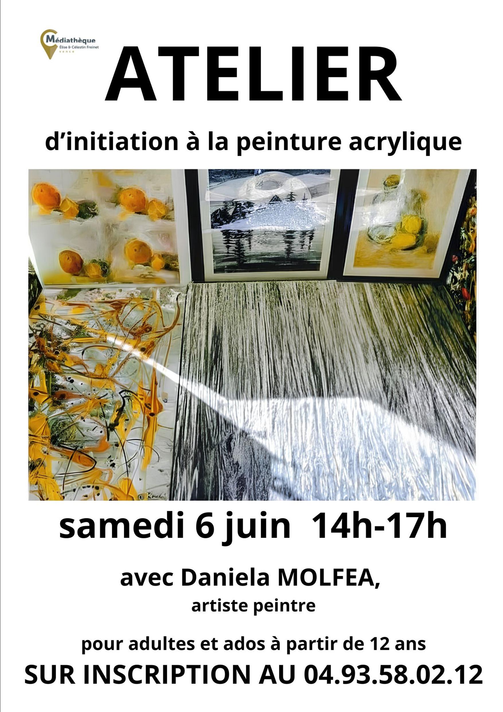 Atelier d'initiation � la peinture acrylique