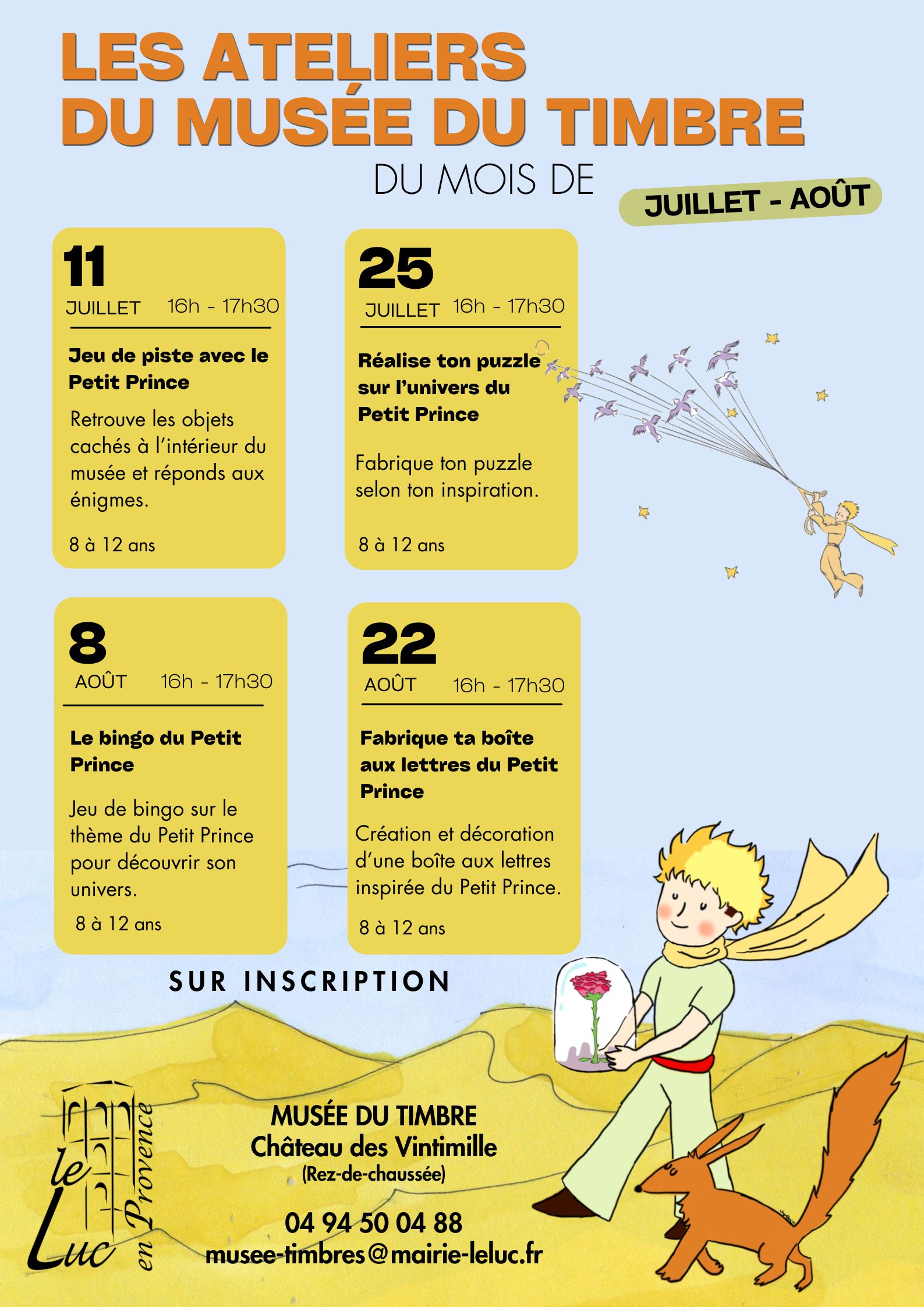 Atelier enfant au mus�e du timbre