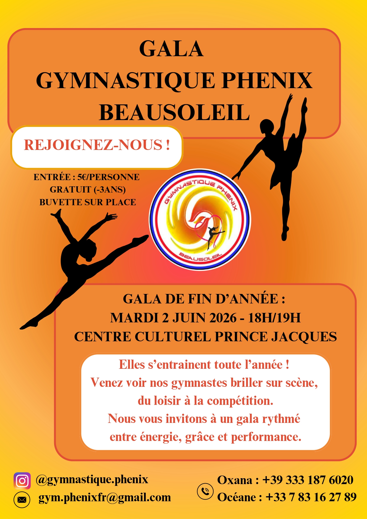 Gala gymnastique Phenix Beausoleil
