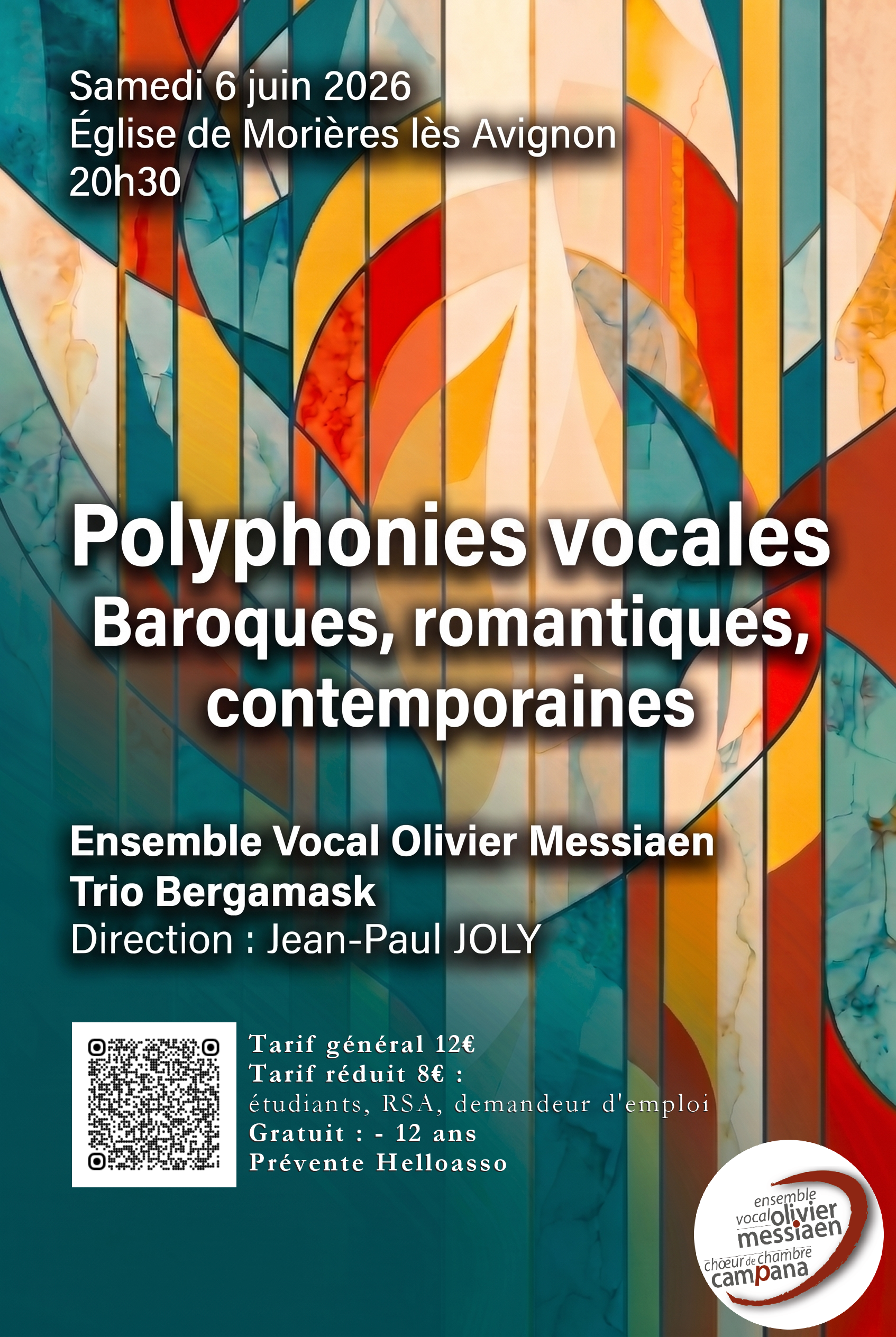 Concert Polyphonies Vocales : Baroques, Romantiques, Contemporaines