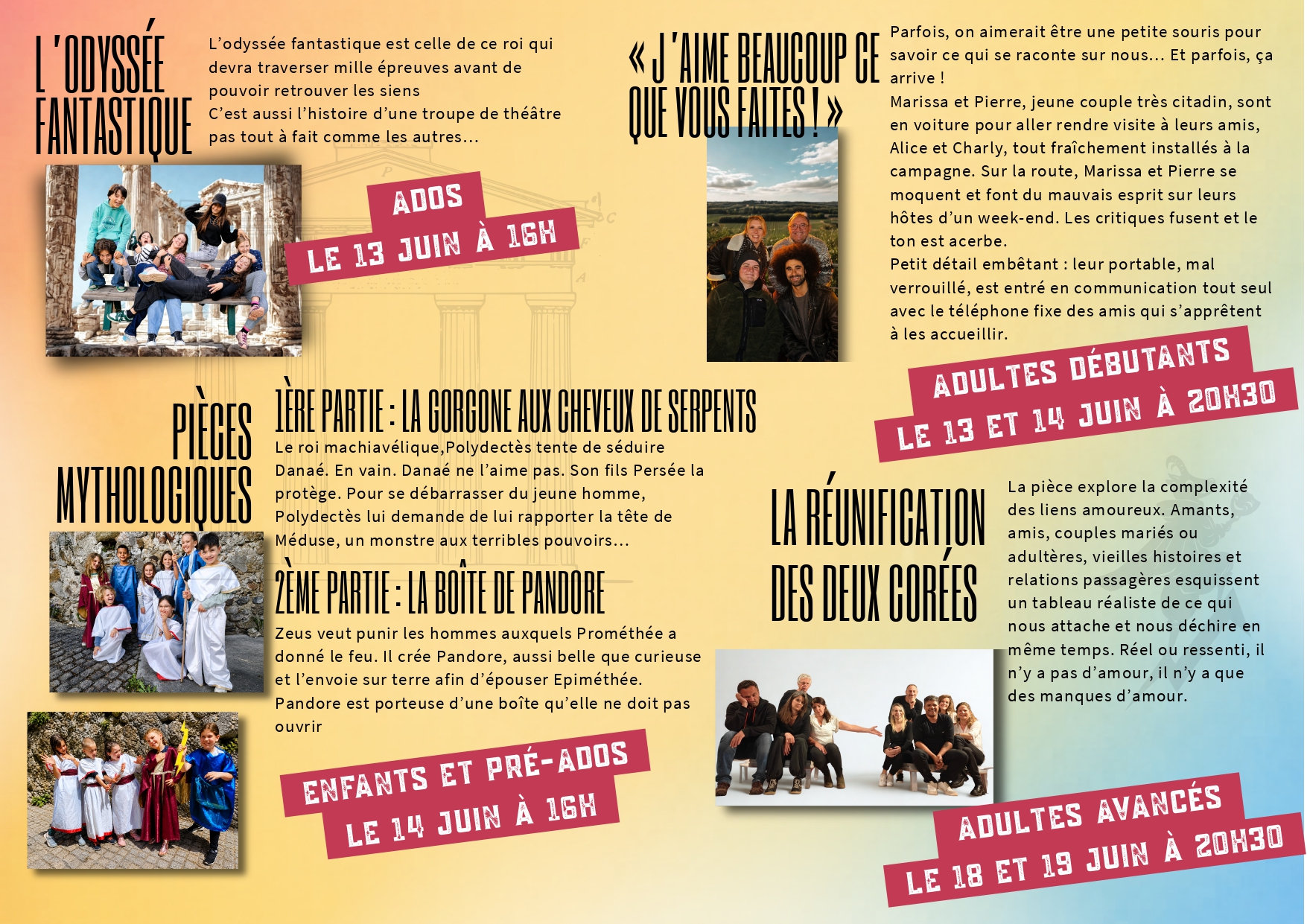 Festival de th��tre - Spectacles de fin d'ann�e