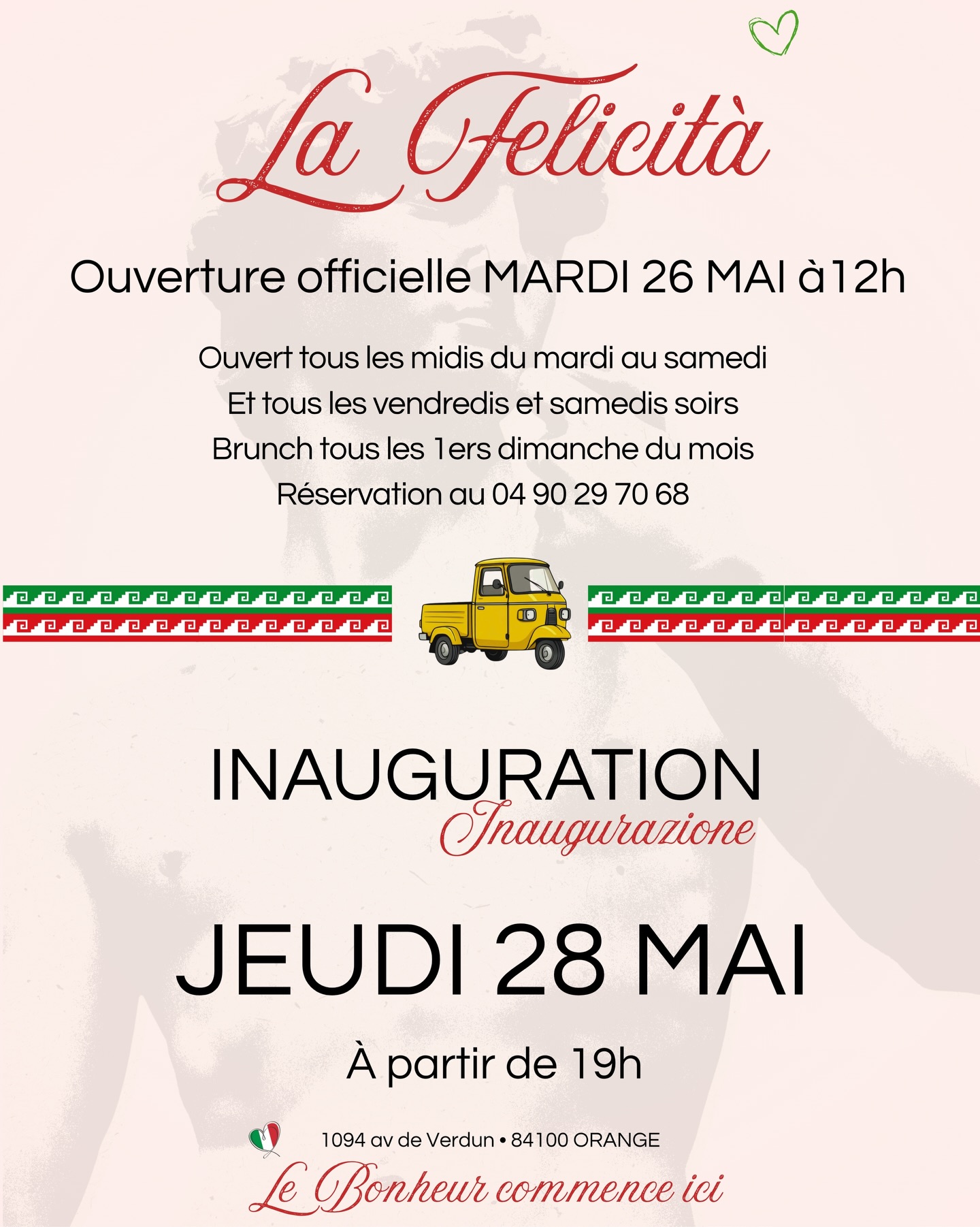 Soir�e d'inauguration du restaurant La Felicit�